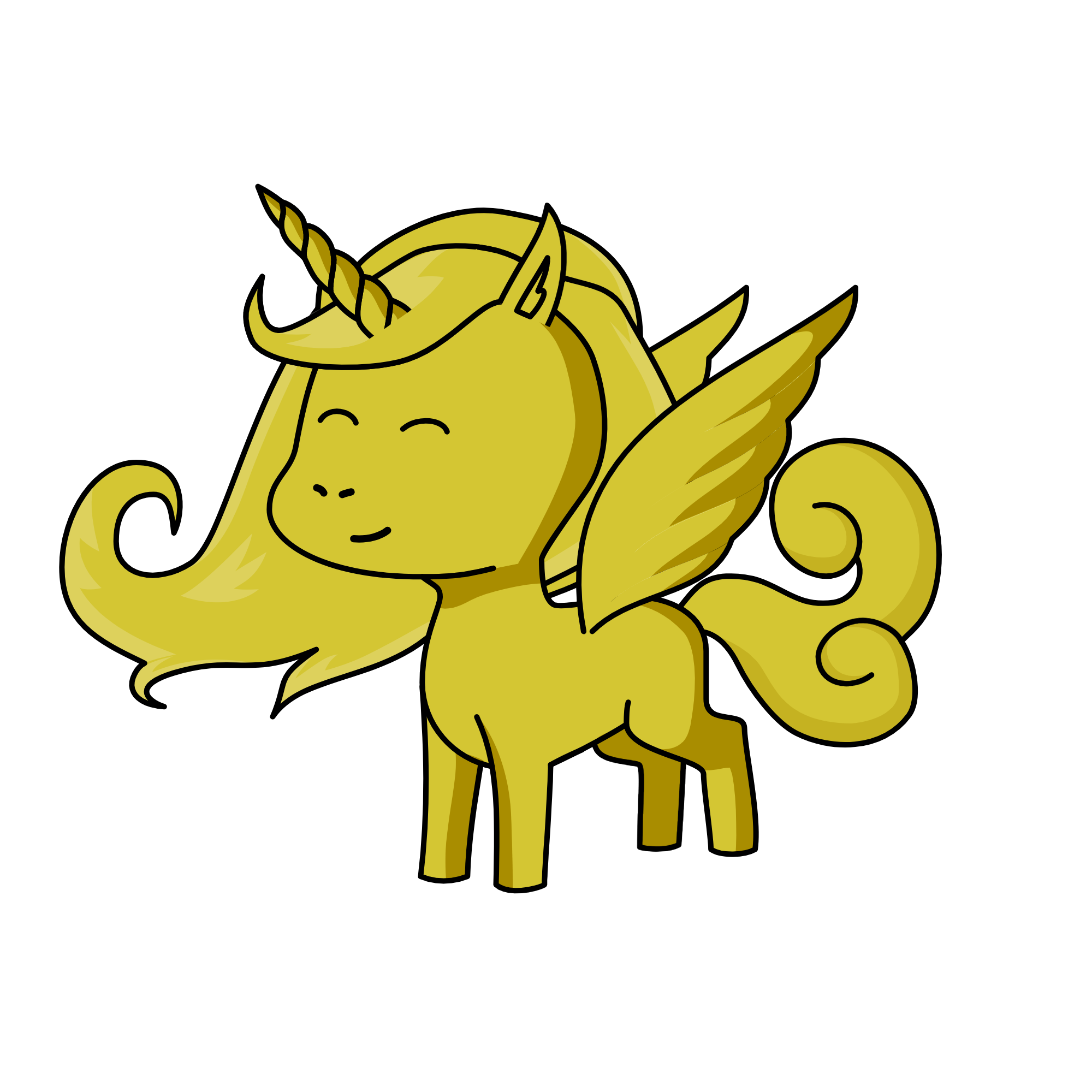 she became powerful, she wanted to be evil. So she started defeating the good not even one superhero, the unicorn
