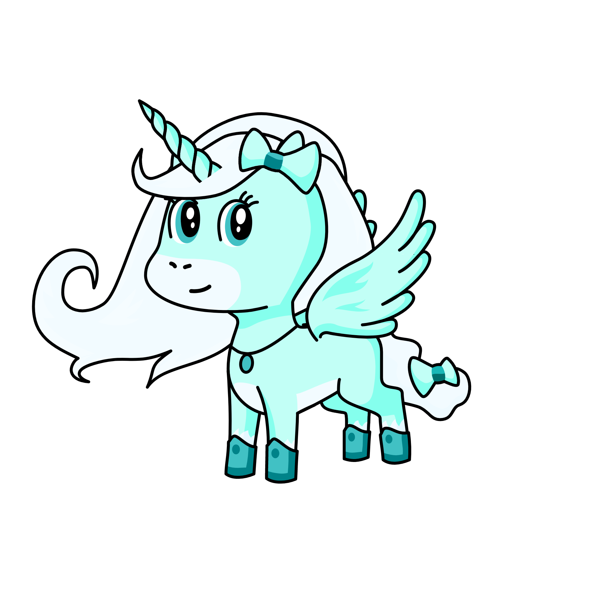 Snow, the unicorn