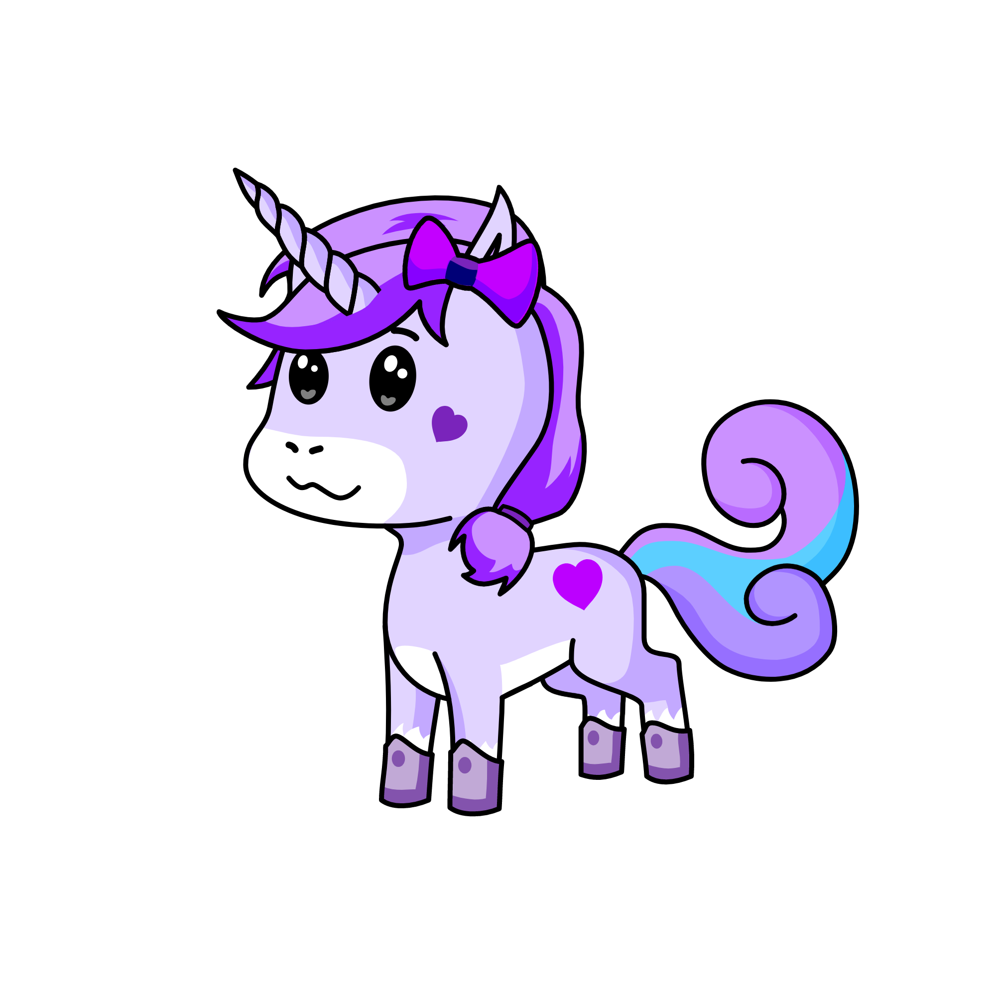 Lavender, the unicorn