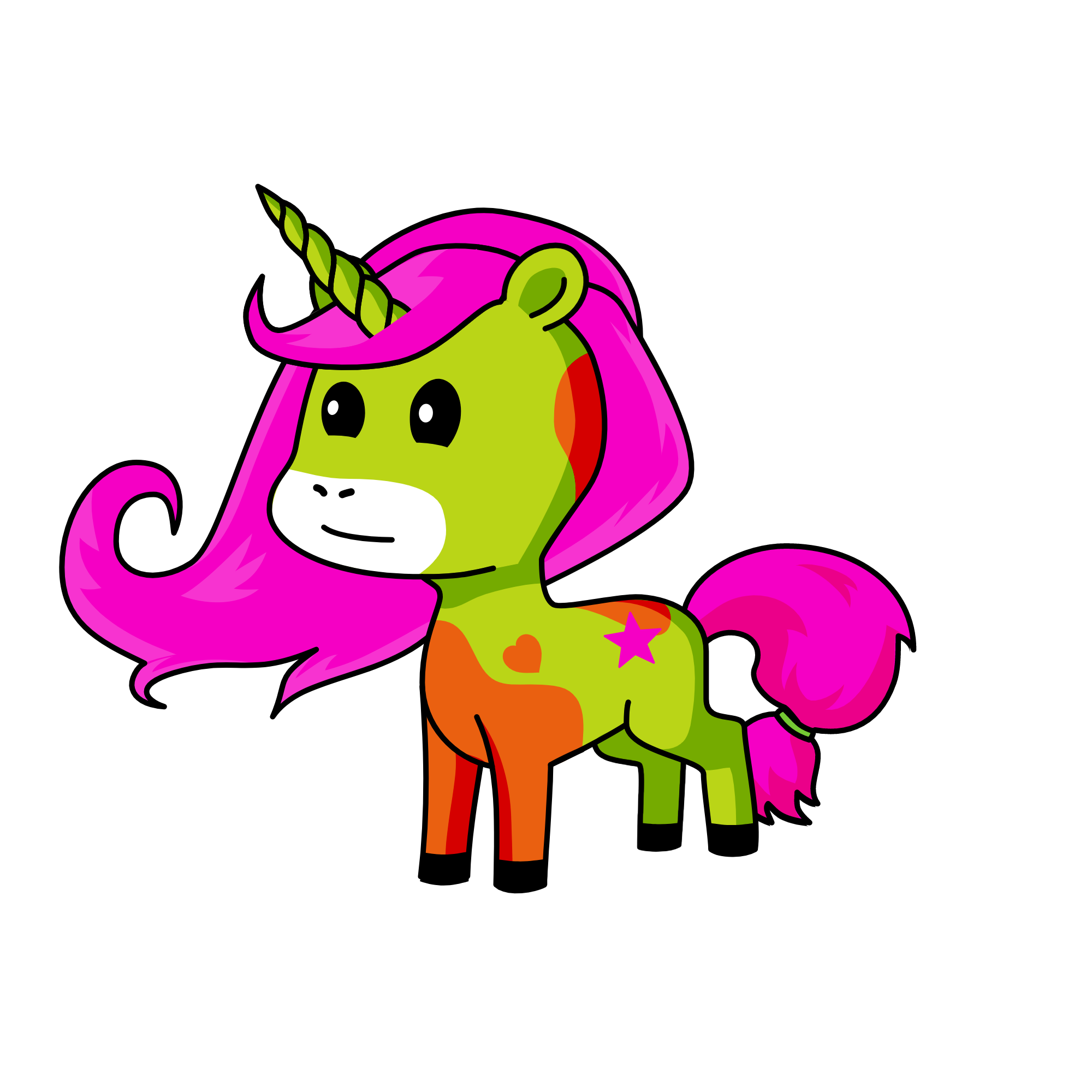 Watermelon, the unicorn