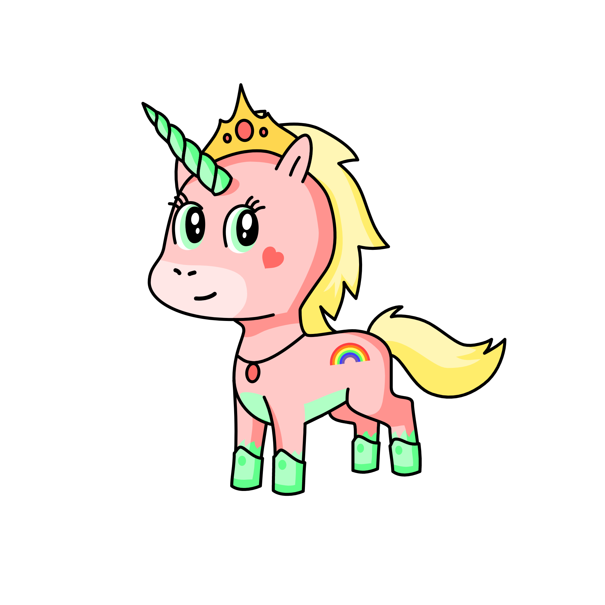 Princess Harper Hearts, the unicorn