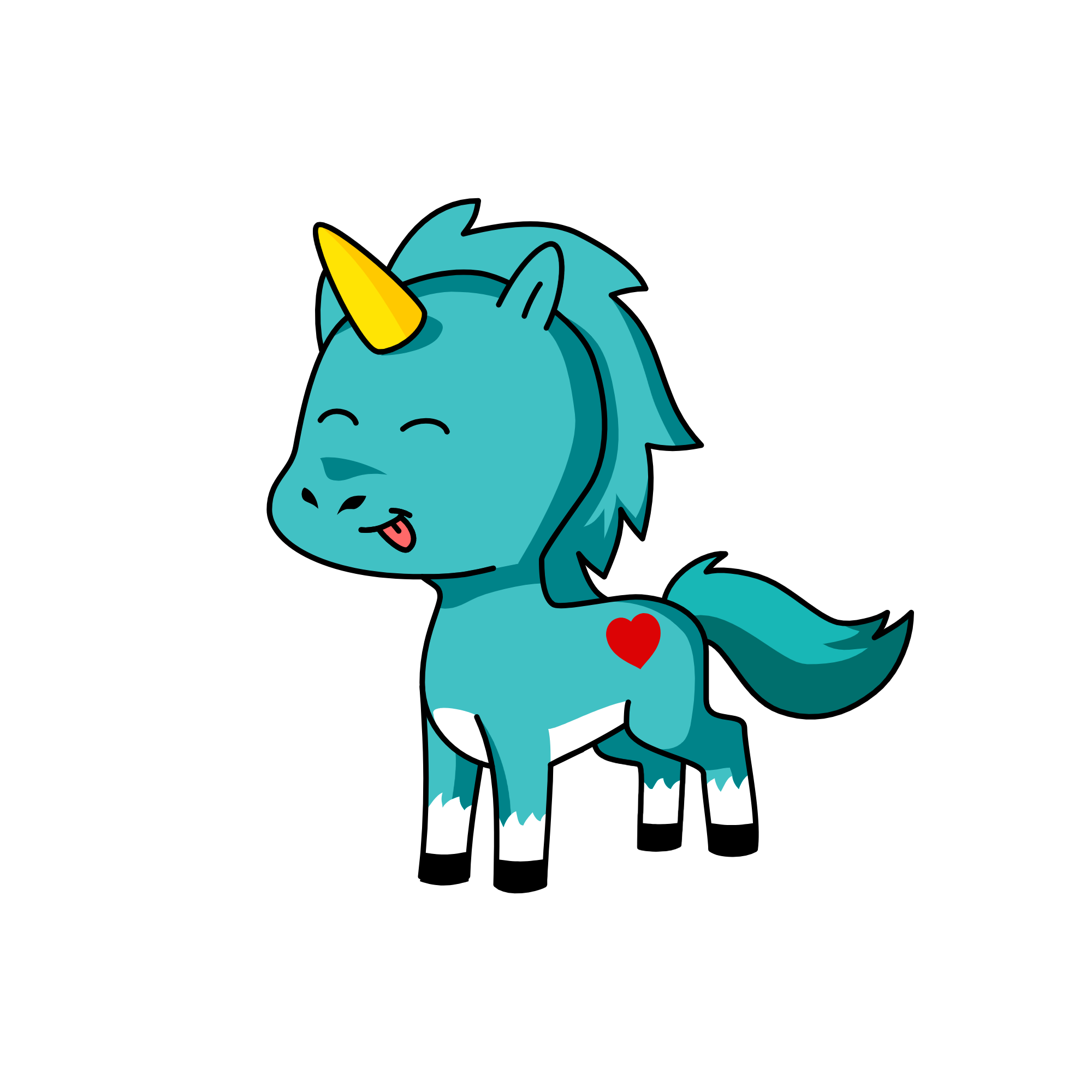 bluey, the unicorn