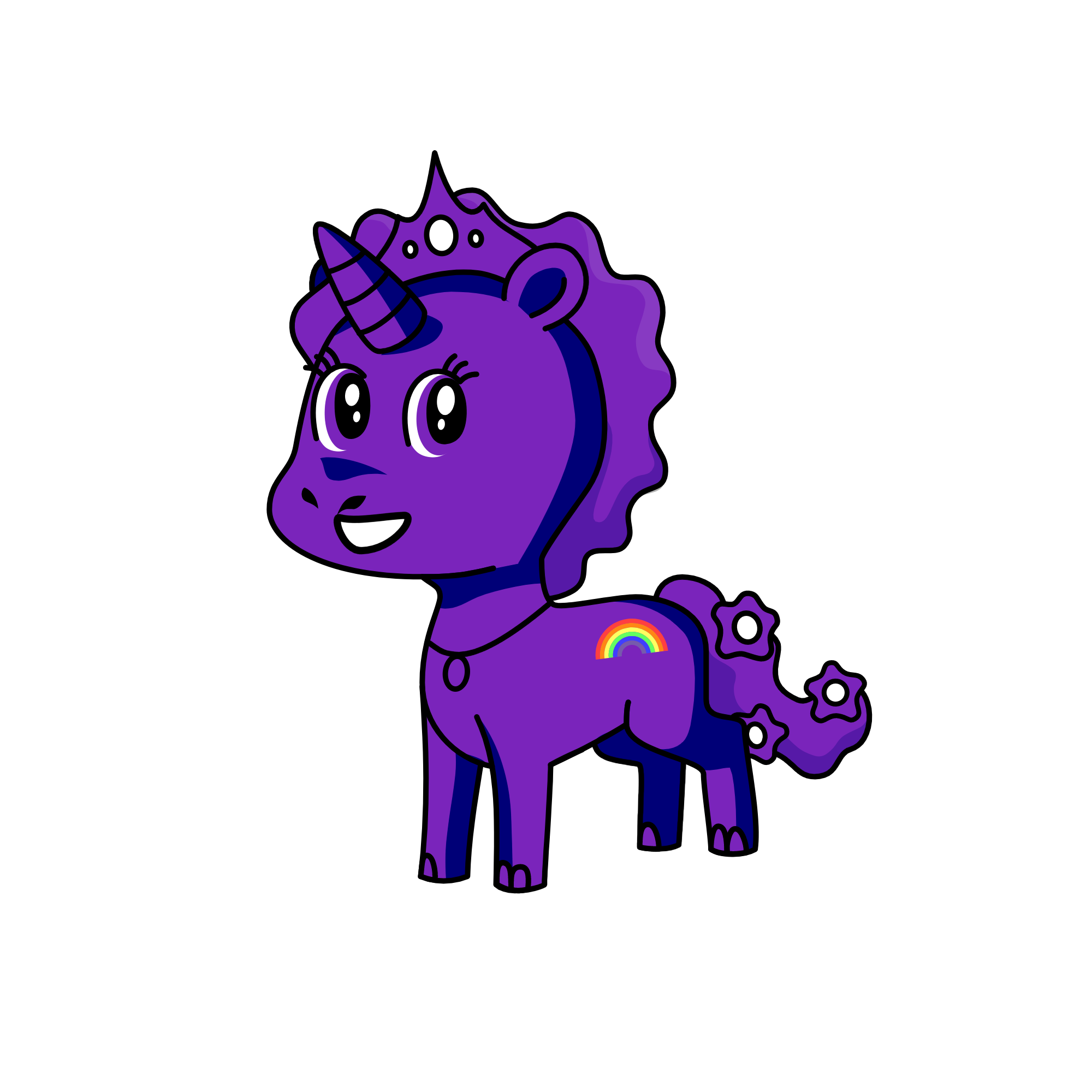 Violet, the unicorn
