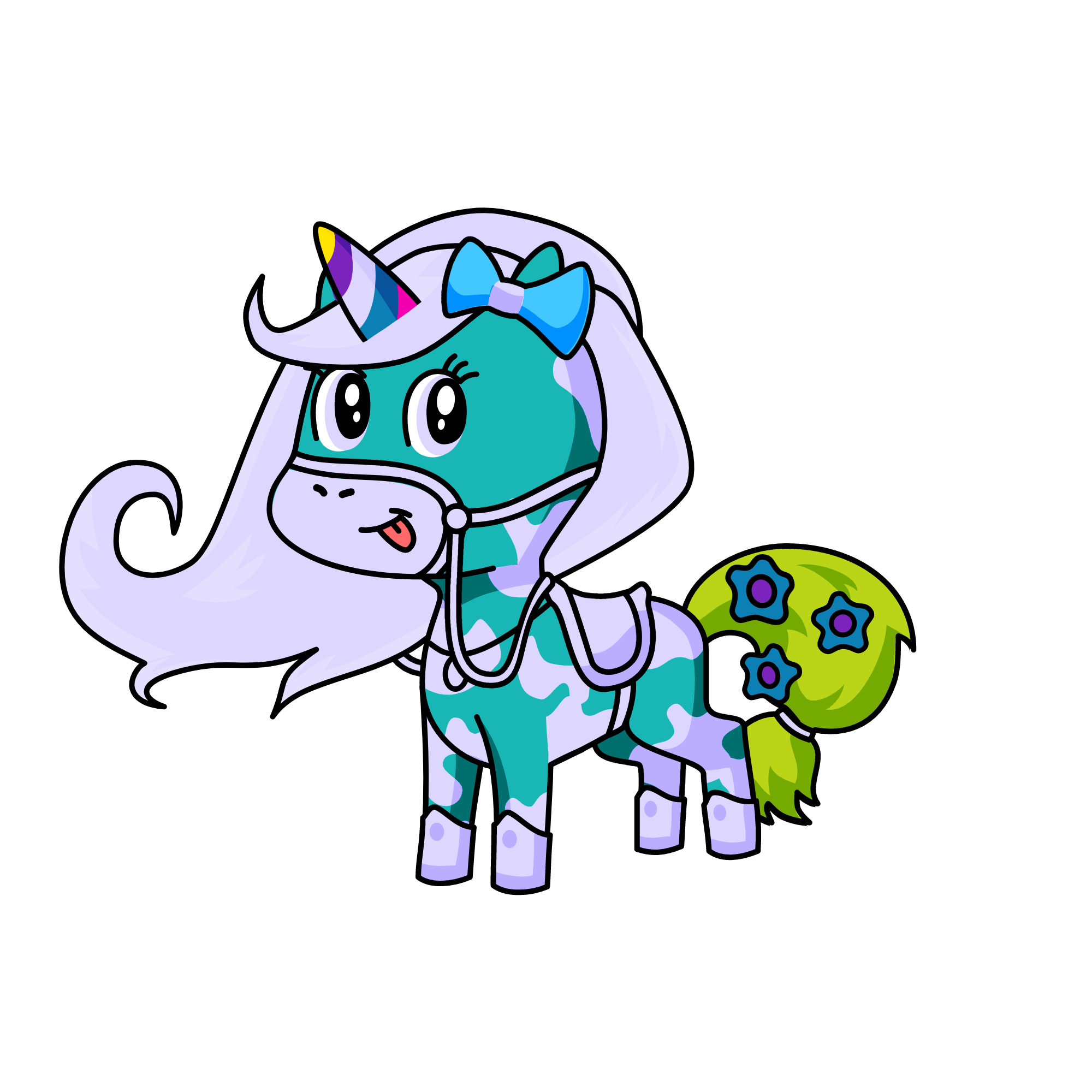 Violet, the unicorn