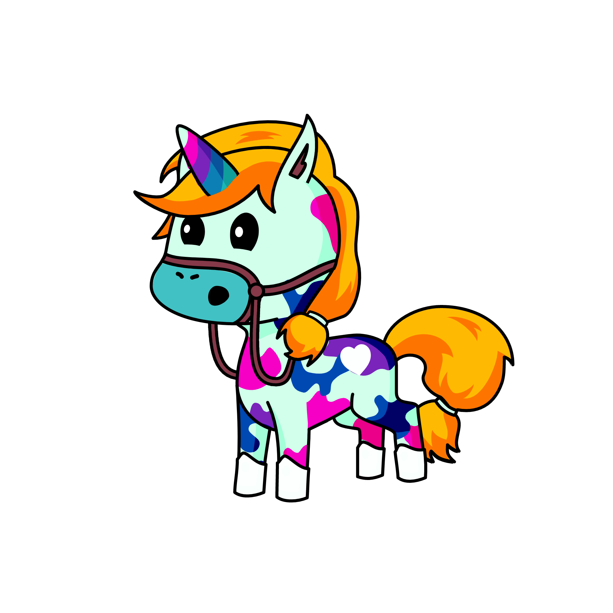 Splatters, the unicorn
