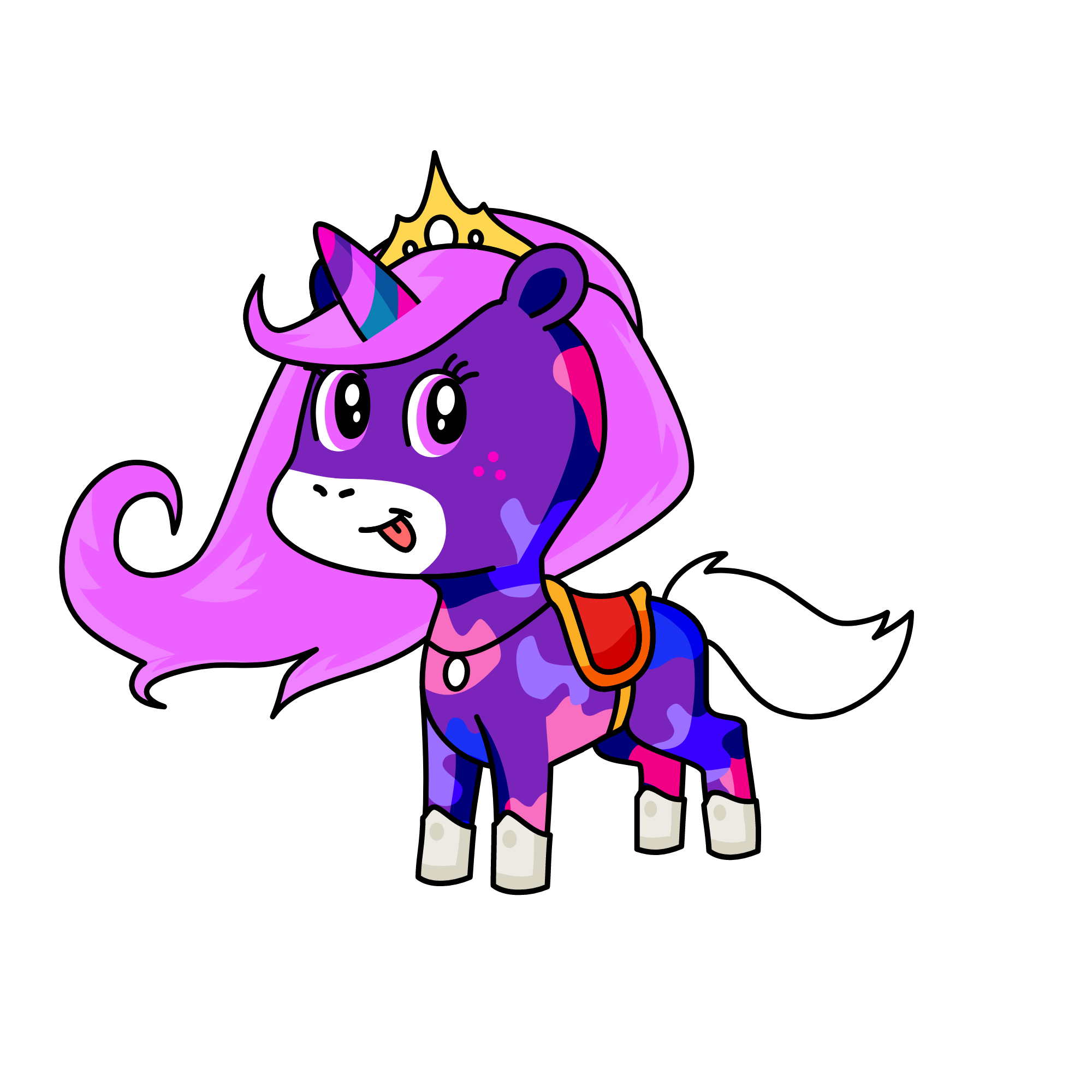 Purrrrple, the unicorn