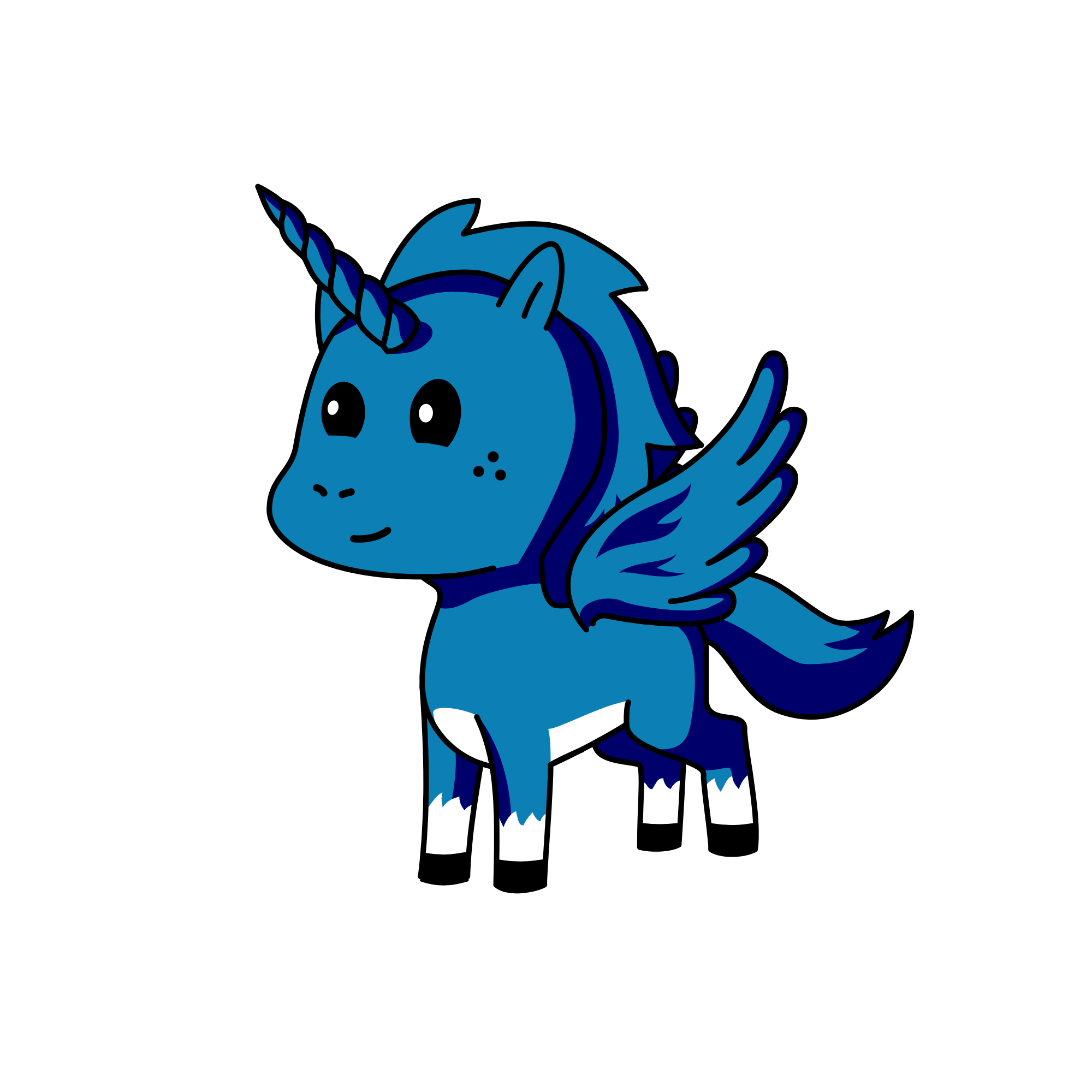 Rainbowstar dash , the unicorn