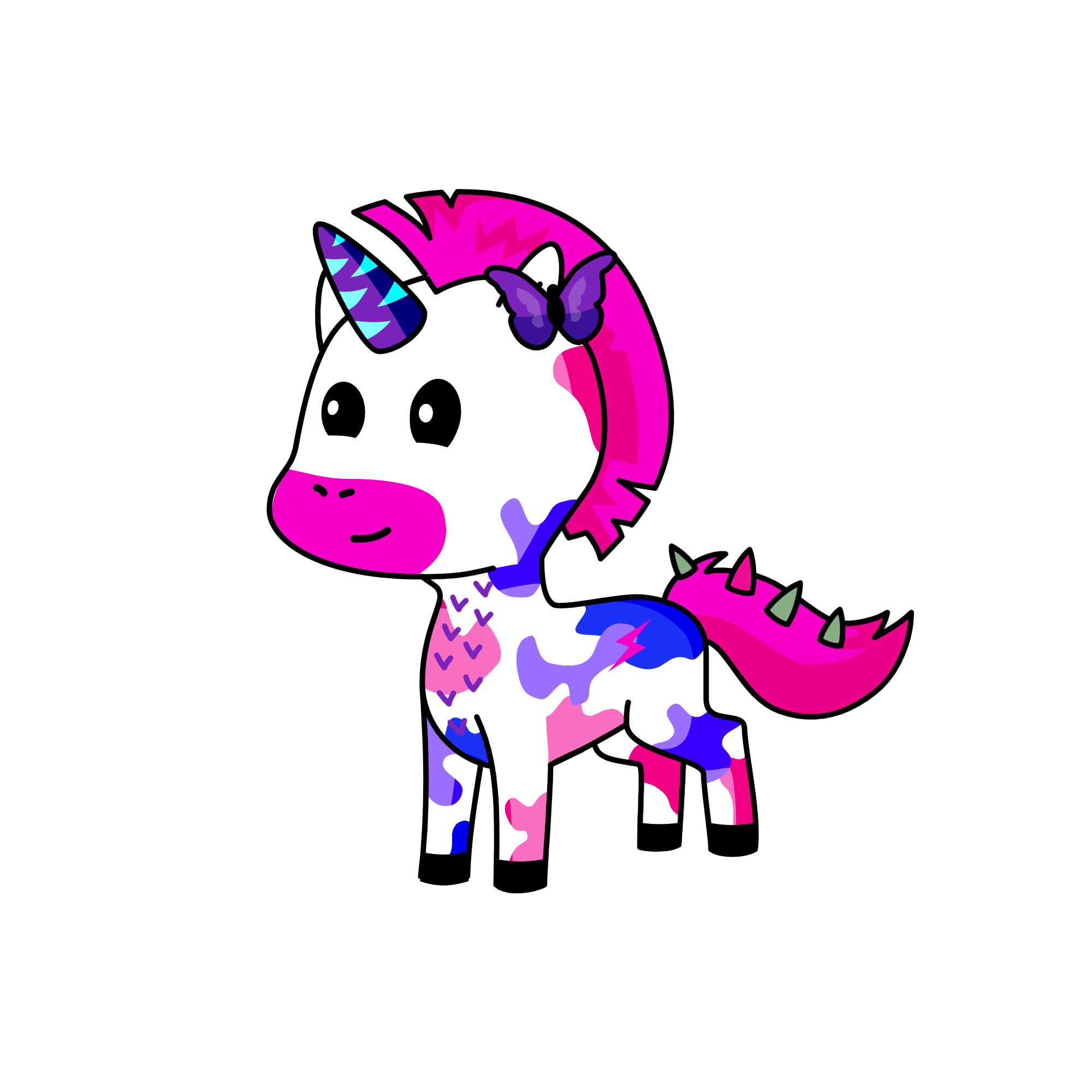 Spike, the unicorn