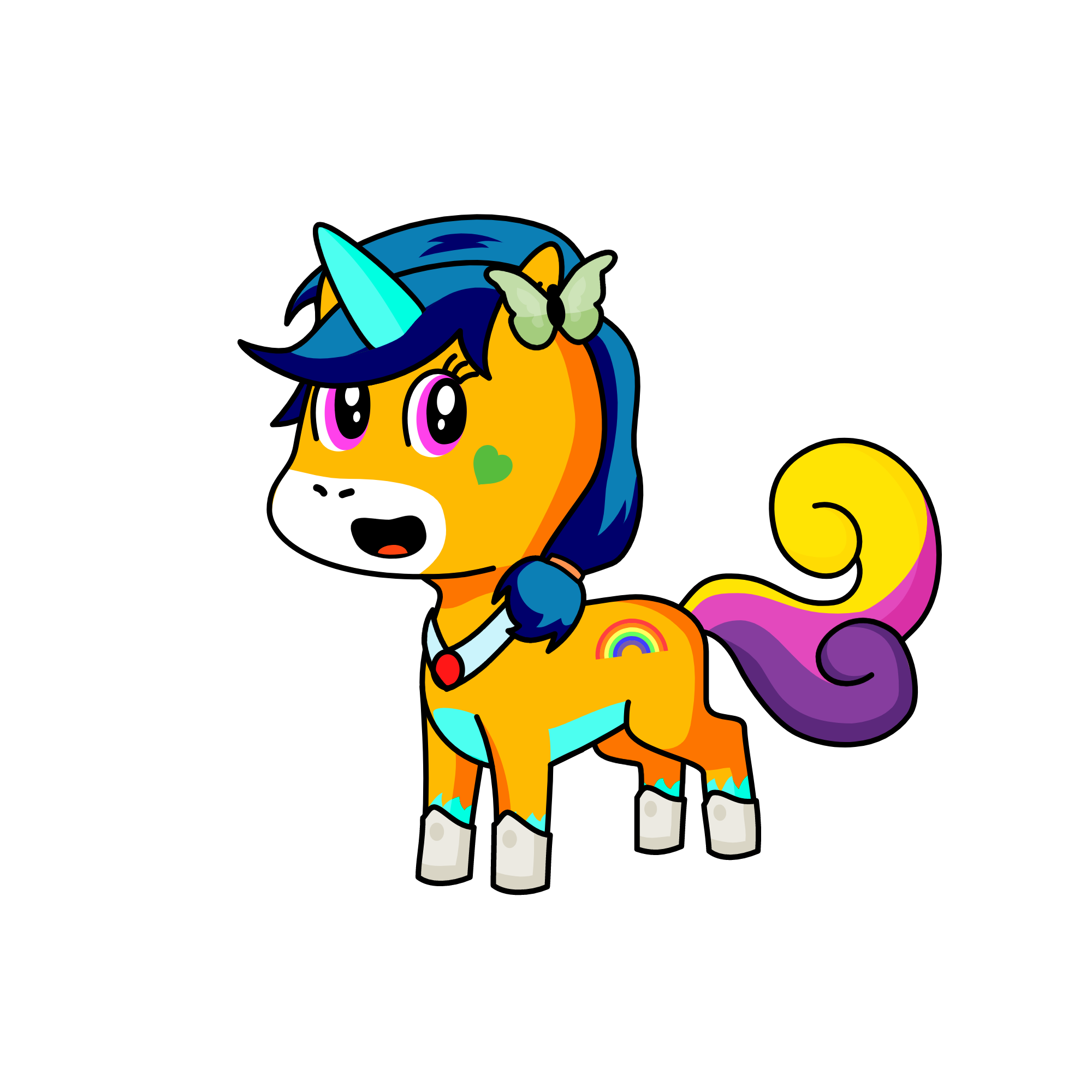 unicorn butterfly, the unicorn