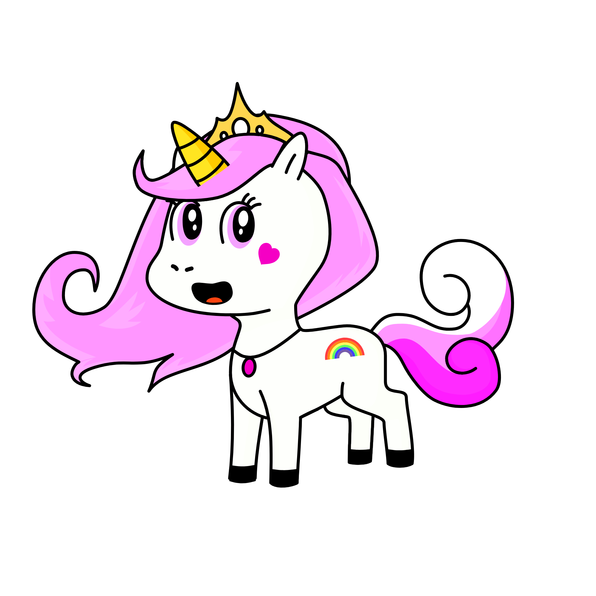 Pinky, the unicorn