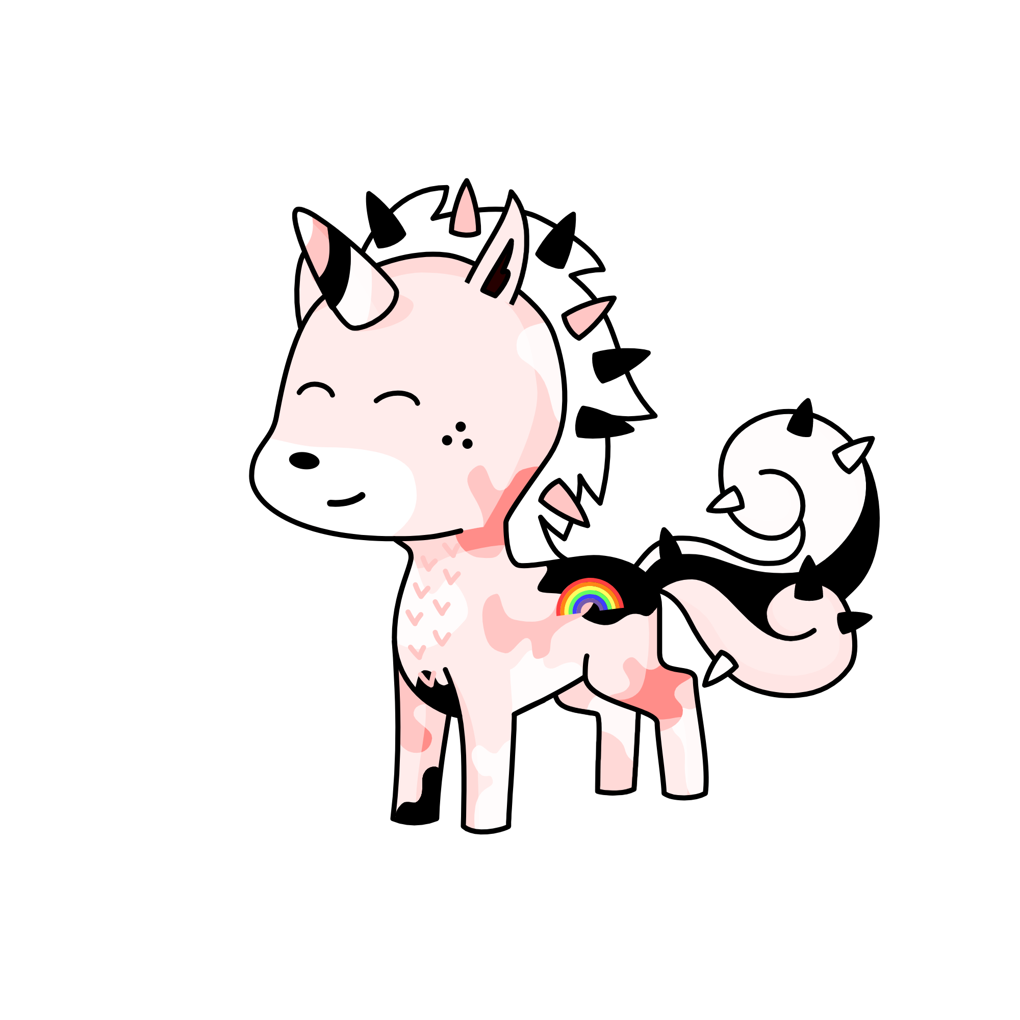 ❤🌈🎗🎀🎁, the unicorn