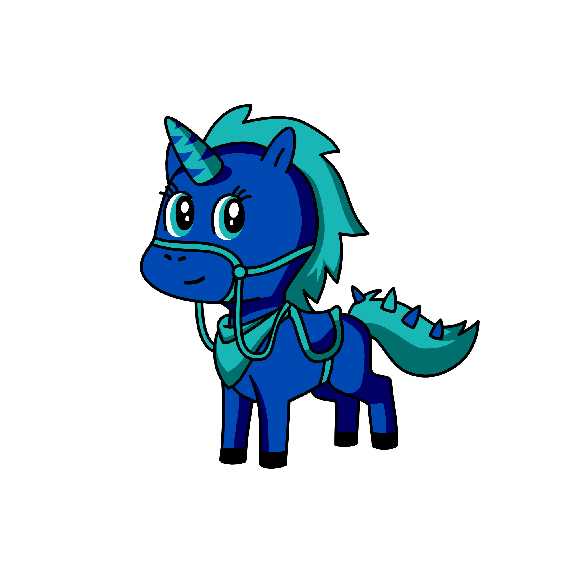 my blue new unicorns, the unicorn