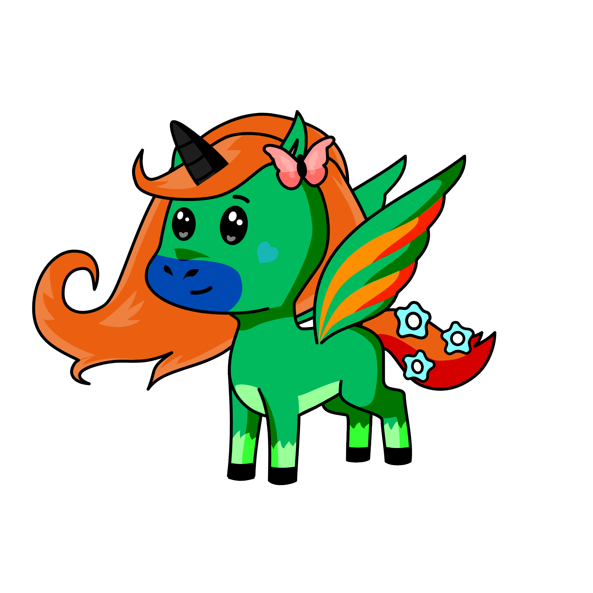Queen Glory, the unicorn