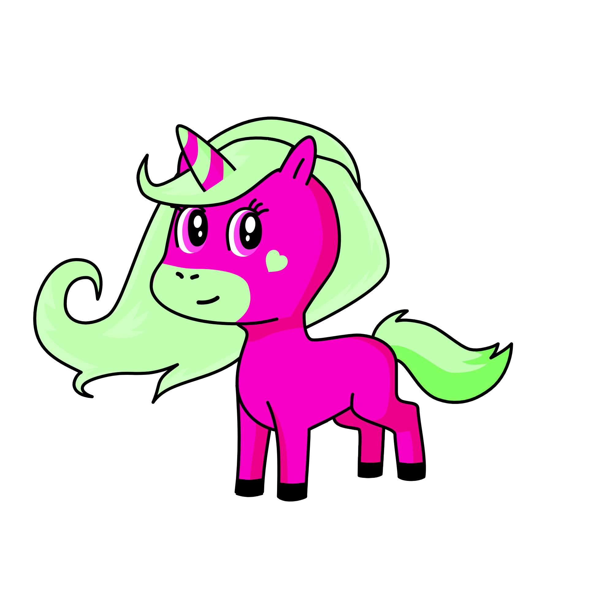 Mint, the unicorn