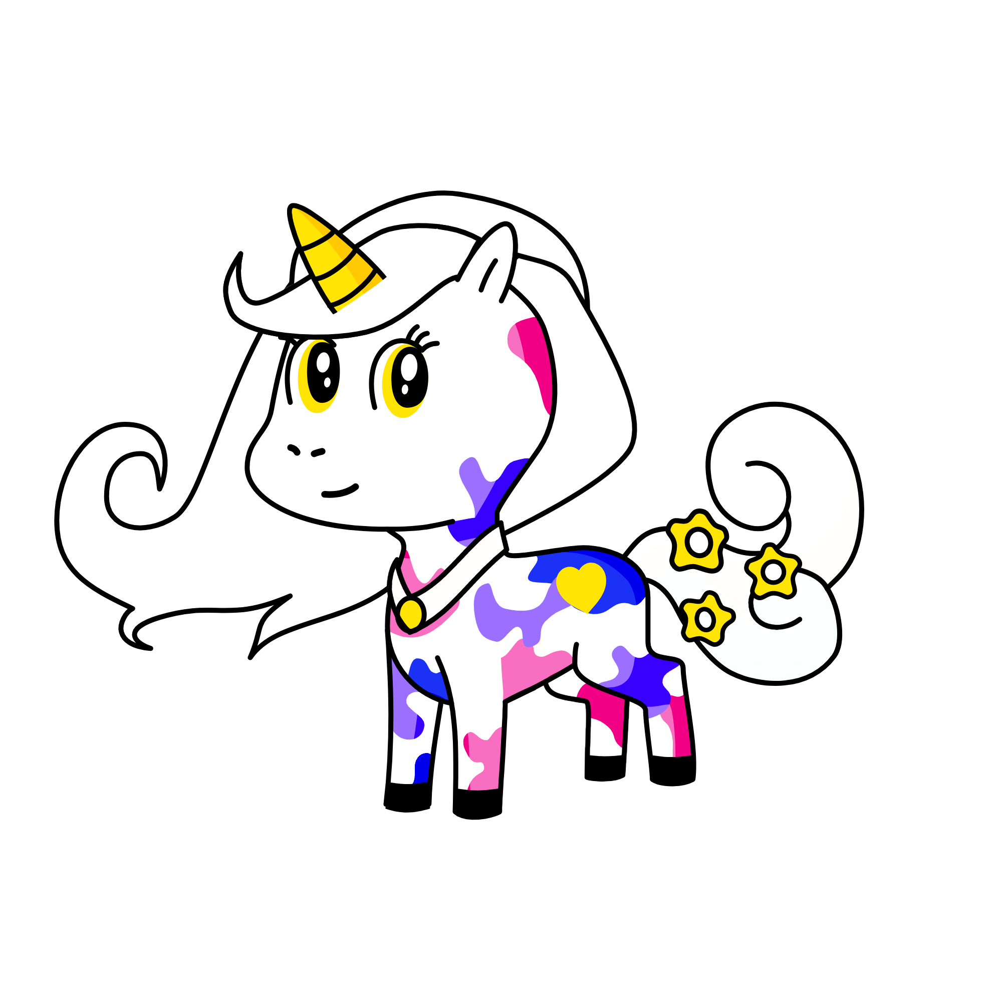 moonlight, the unicorn