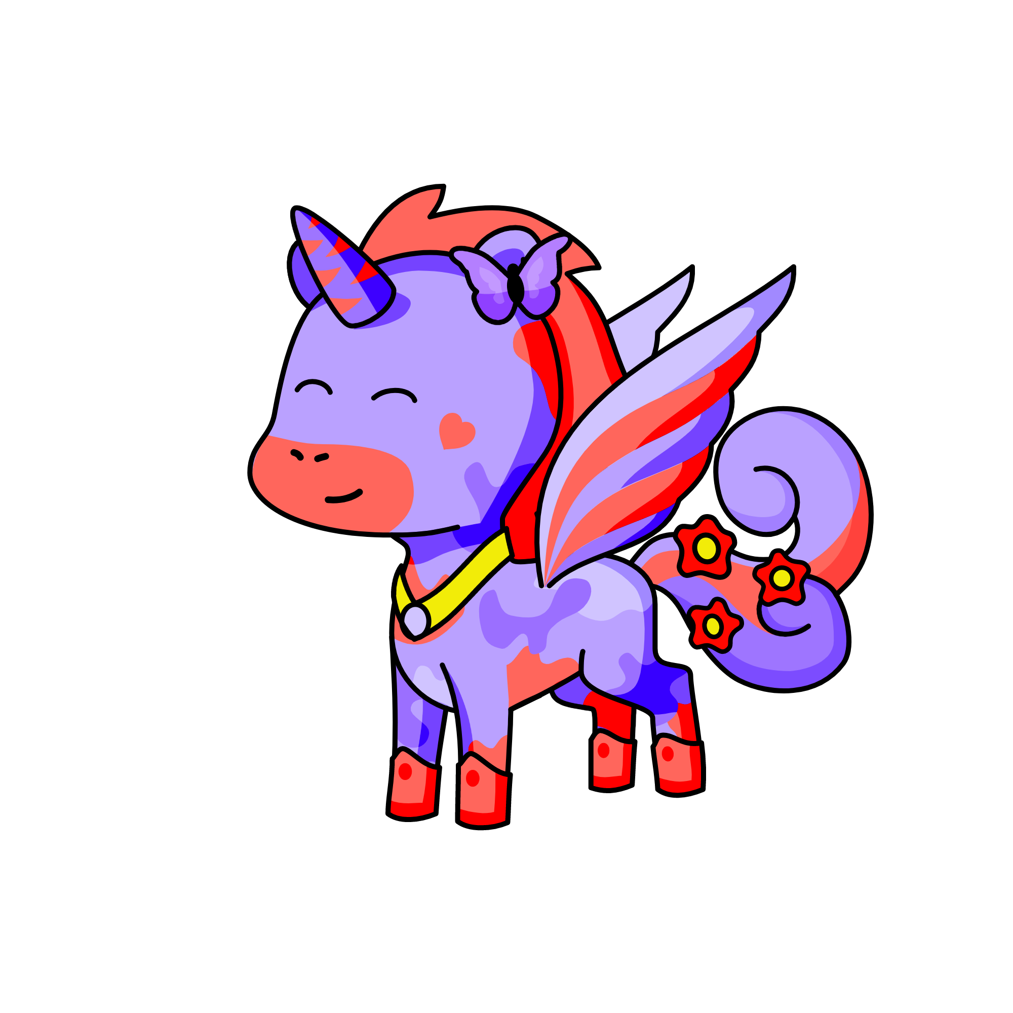 Calm, the unicorn