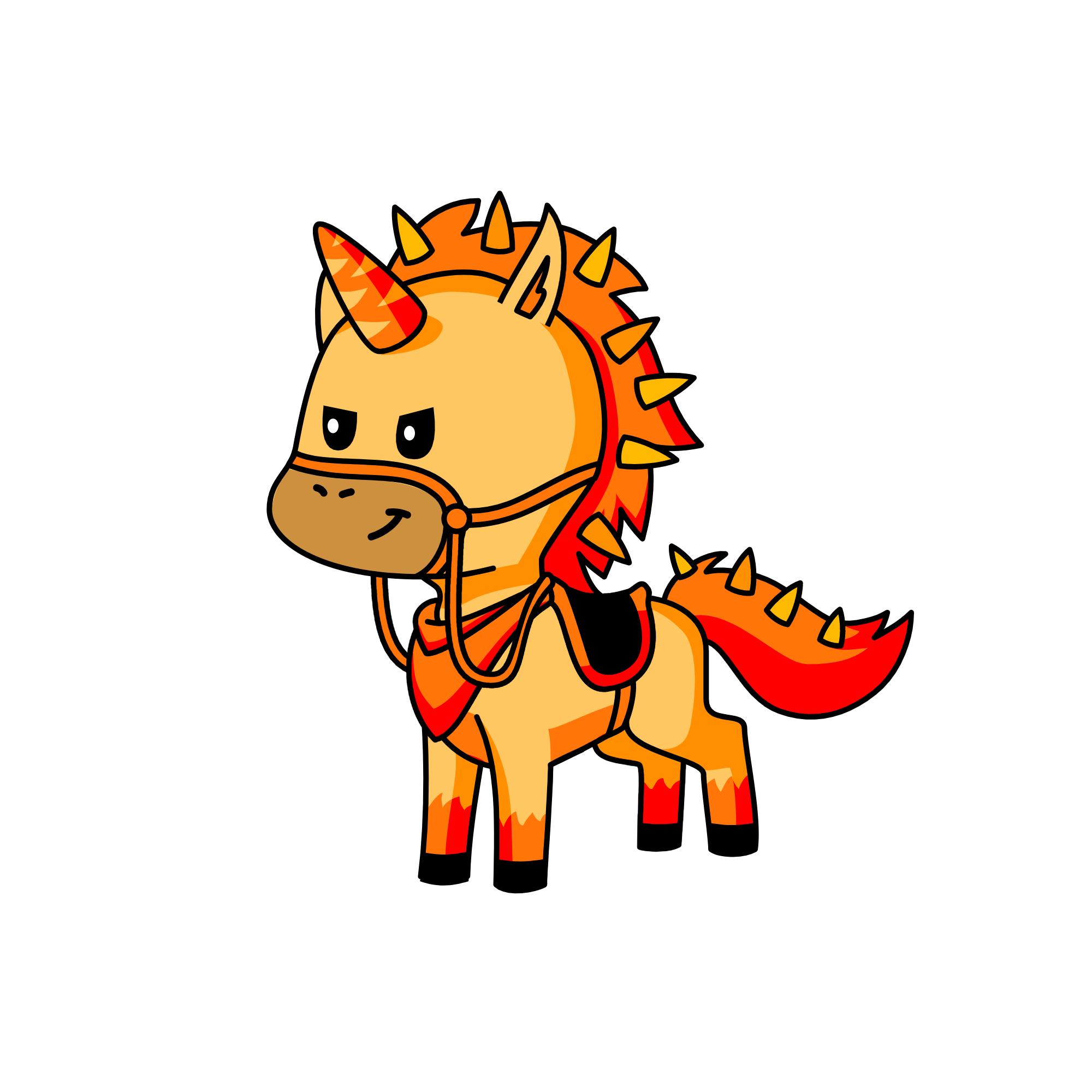 Fire, the unicorn