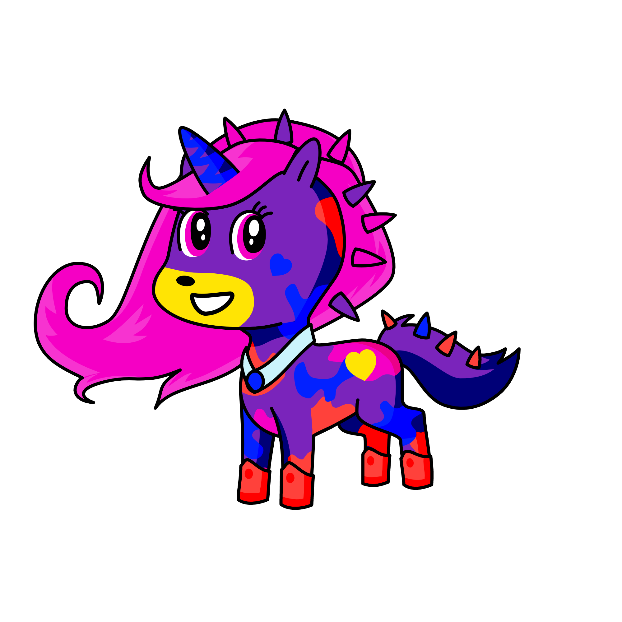 Rainbow shine, the unicorn