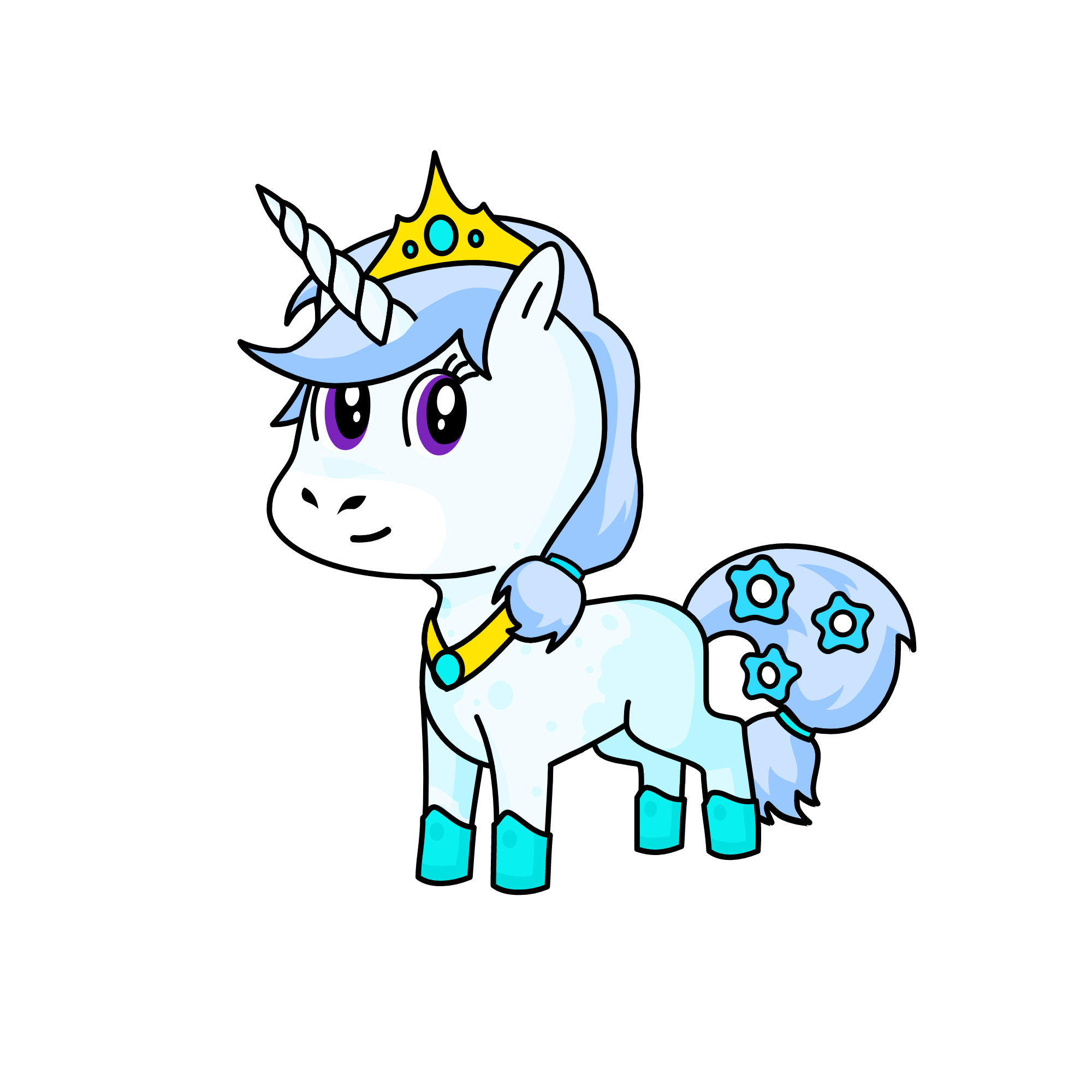 Snow saphire, the unicorn