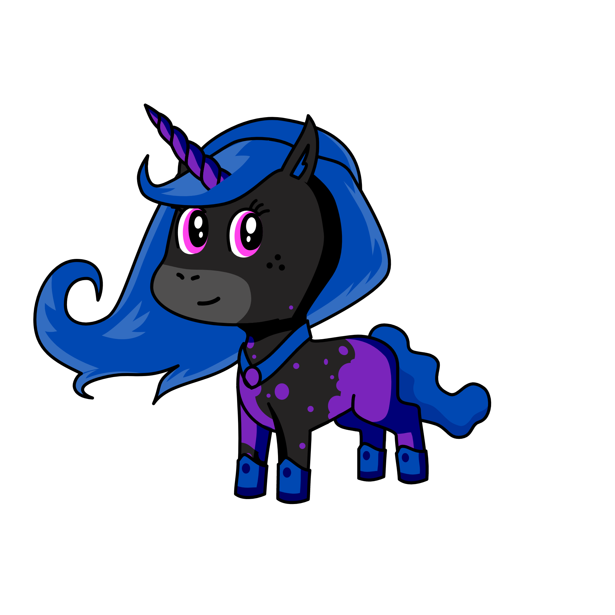 Midnight, the unicorn