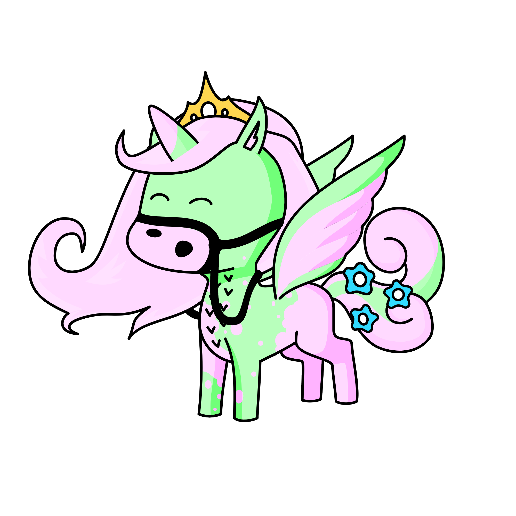 Queen Elizbeth, the unicorn