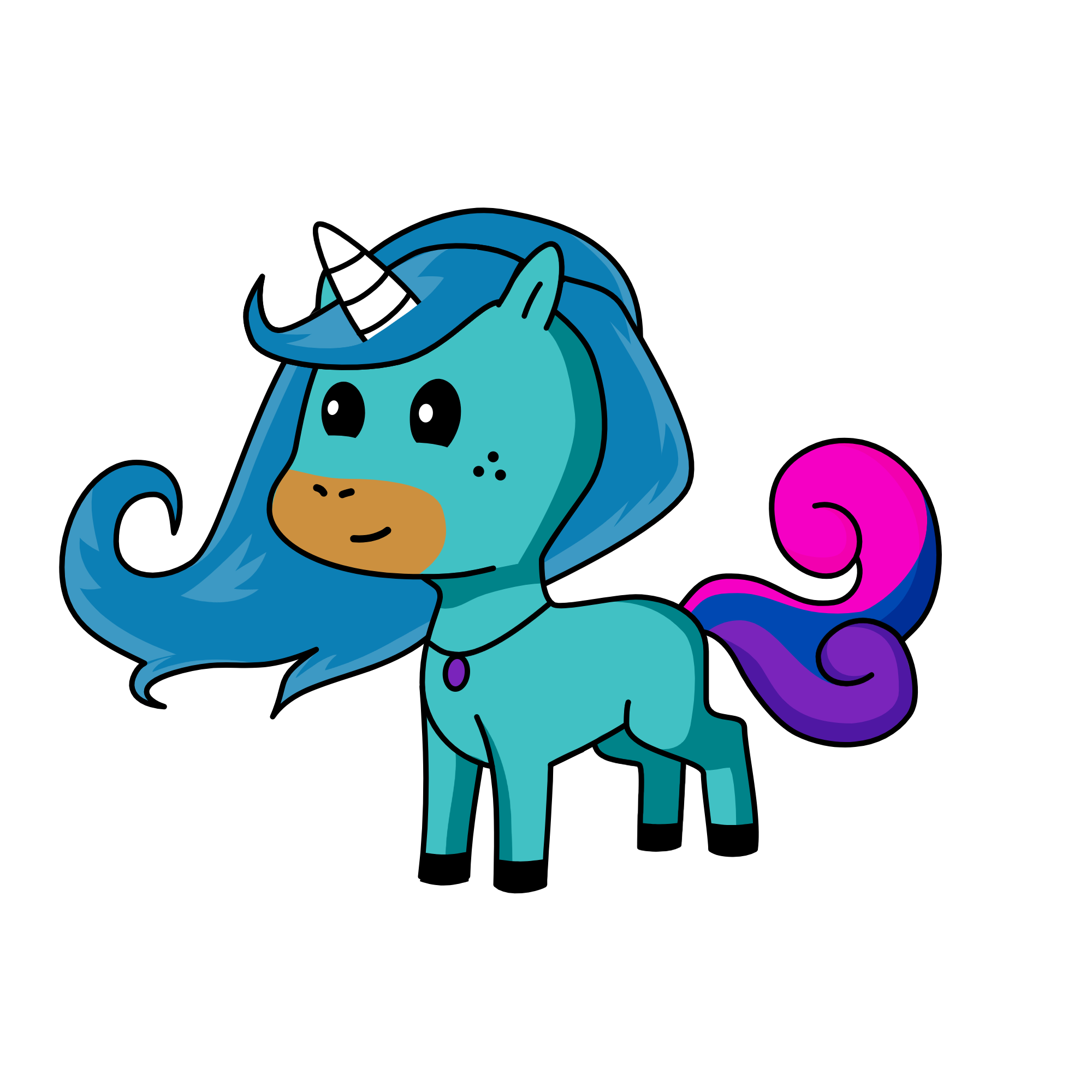 blueiy, the unicorn