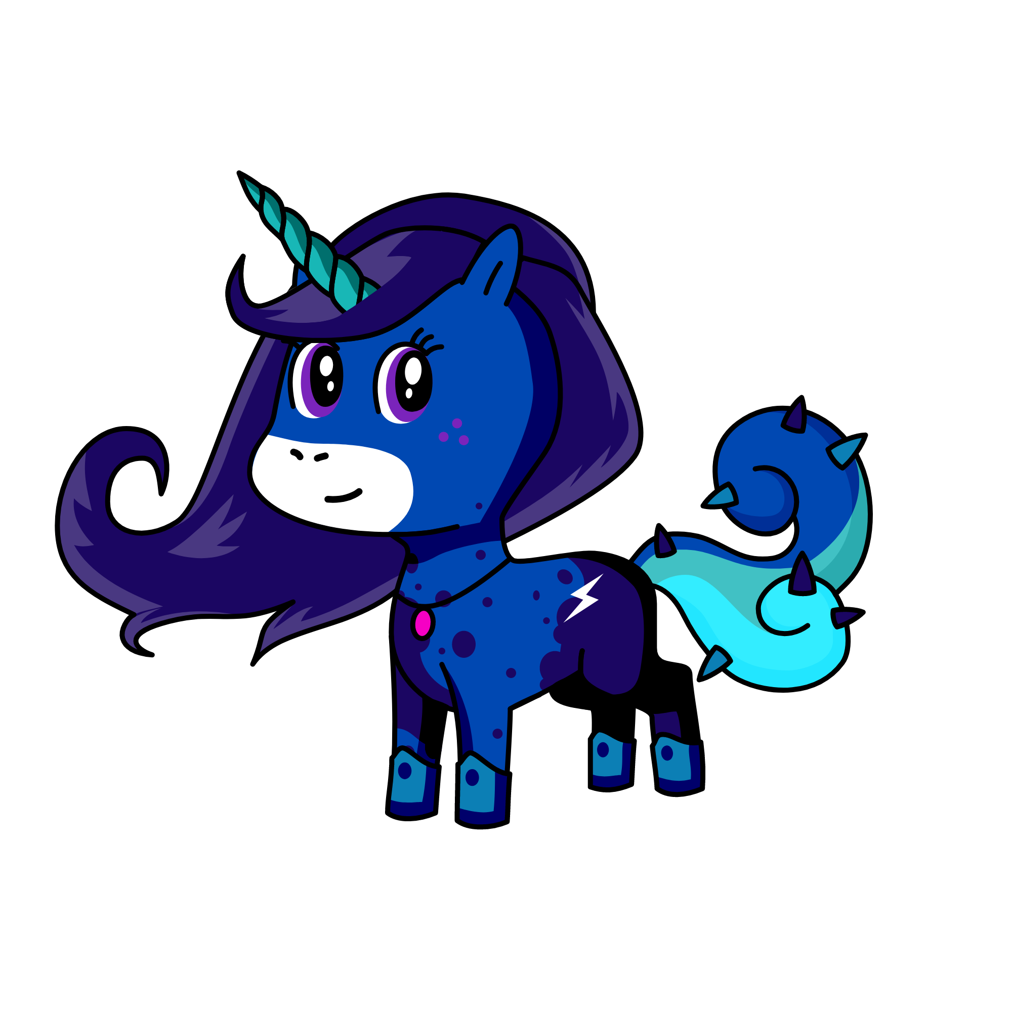 Moonlight, the unicorn