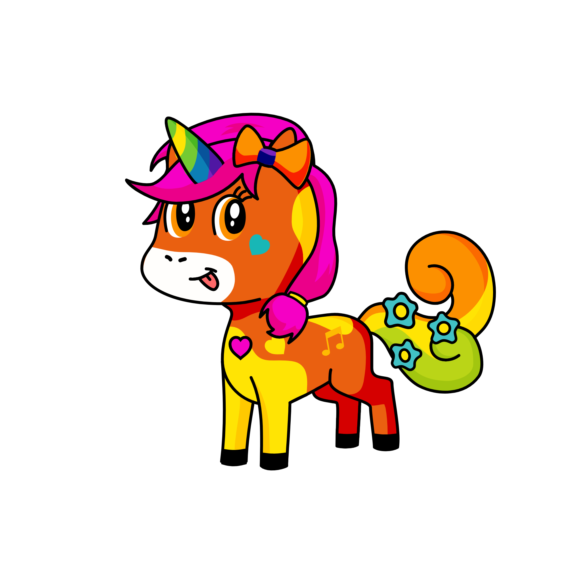 Candy, the unicorn