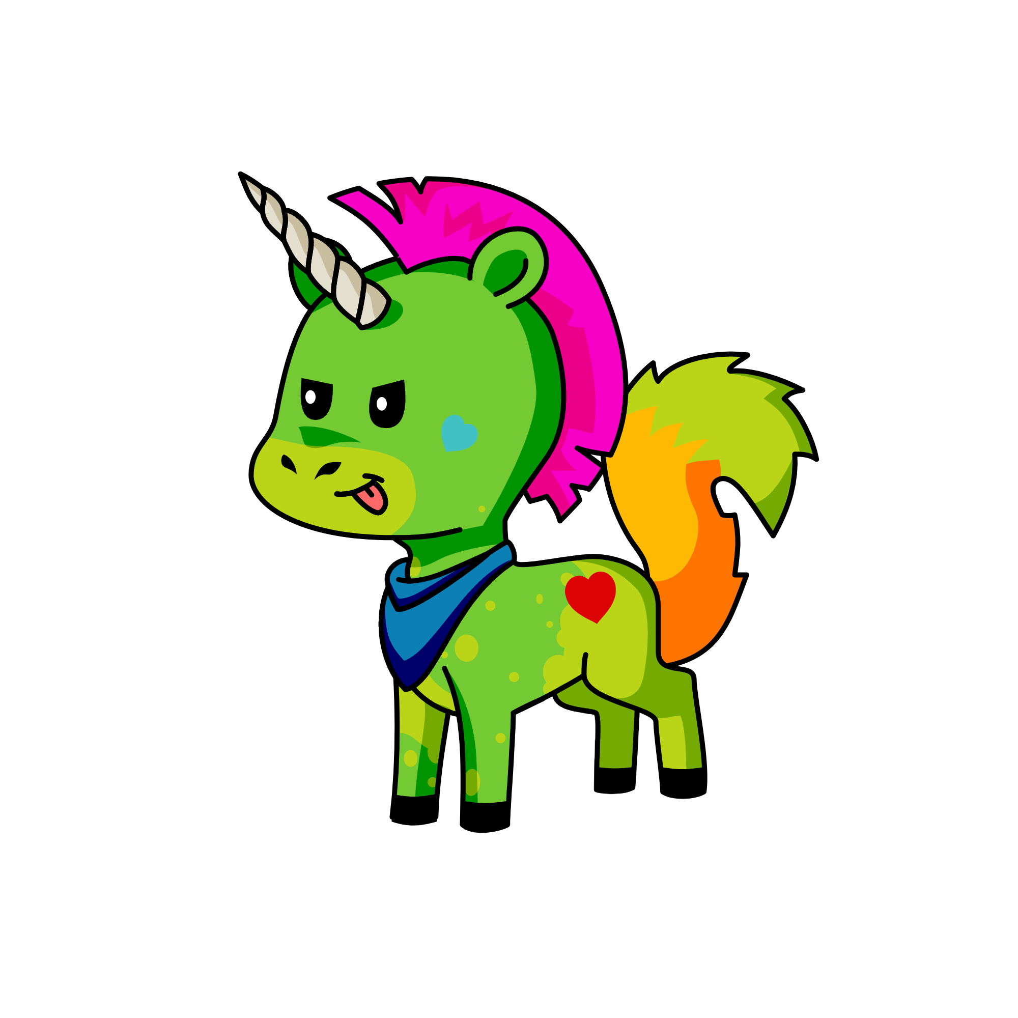 v, the unicorn
