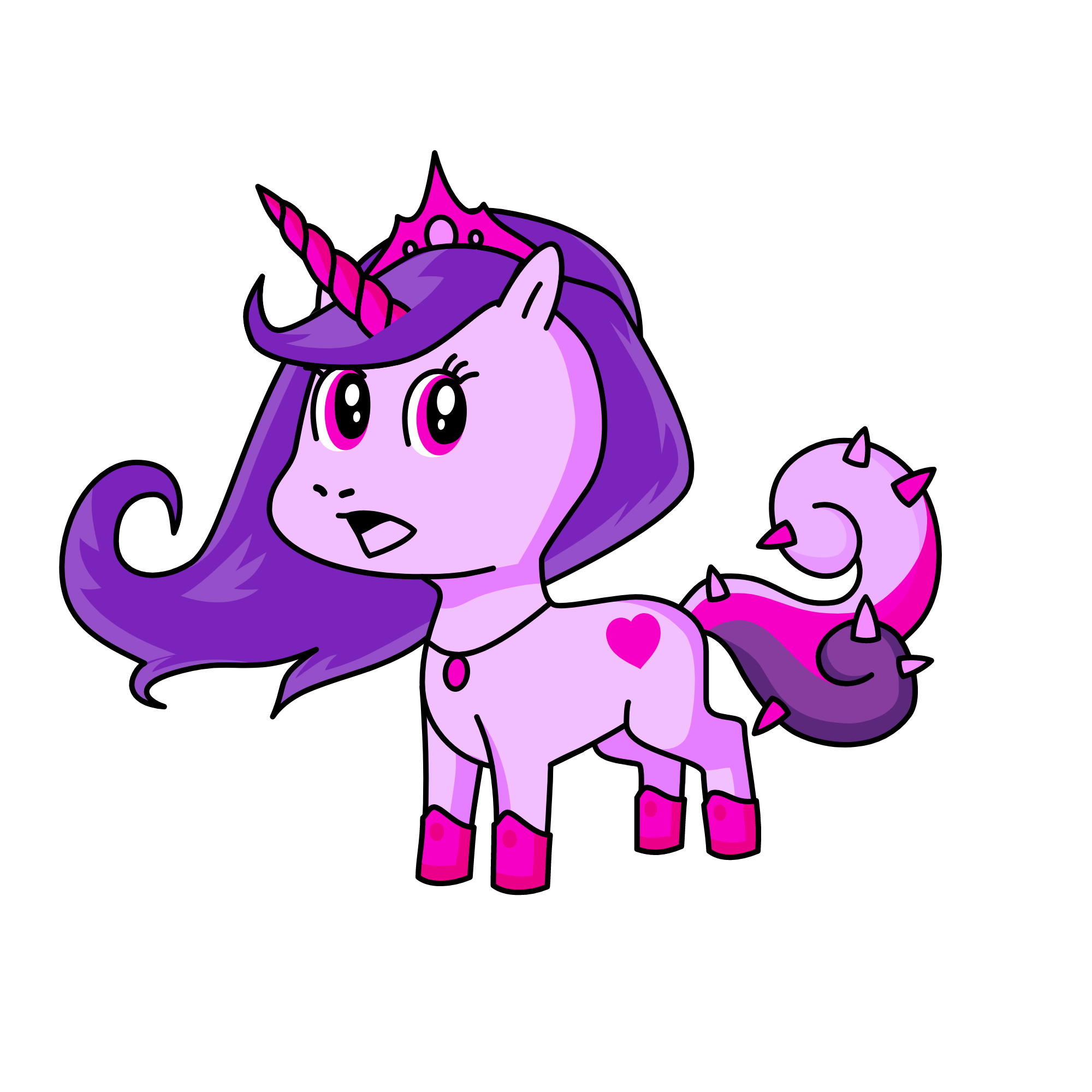 pink warrior, the unicorn
