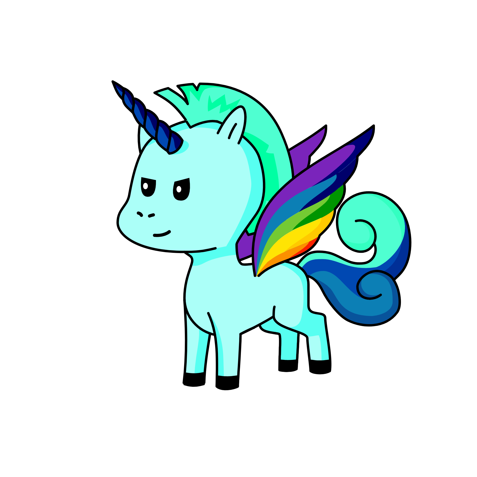 love rainbow, the unicorn