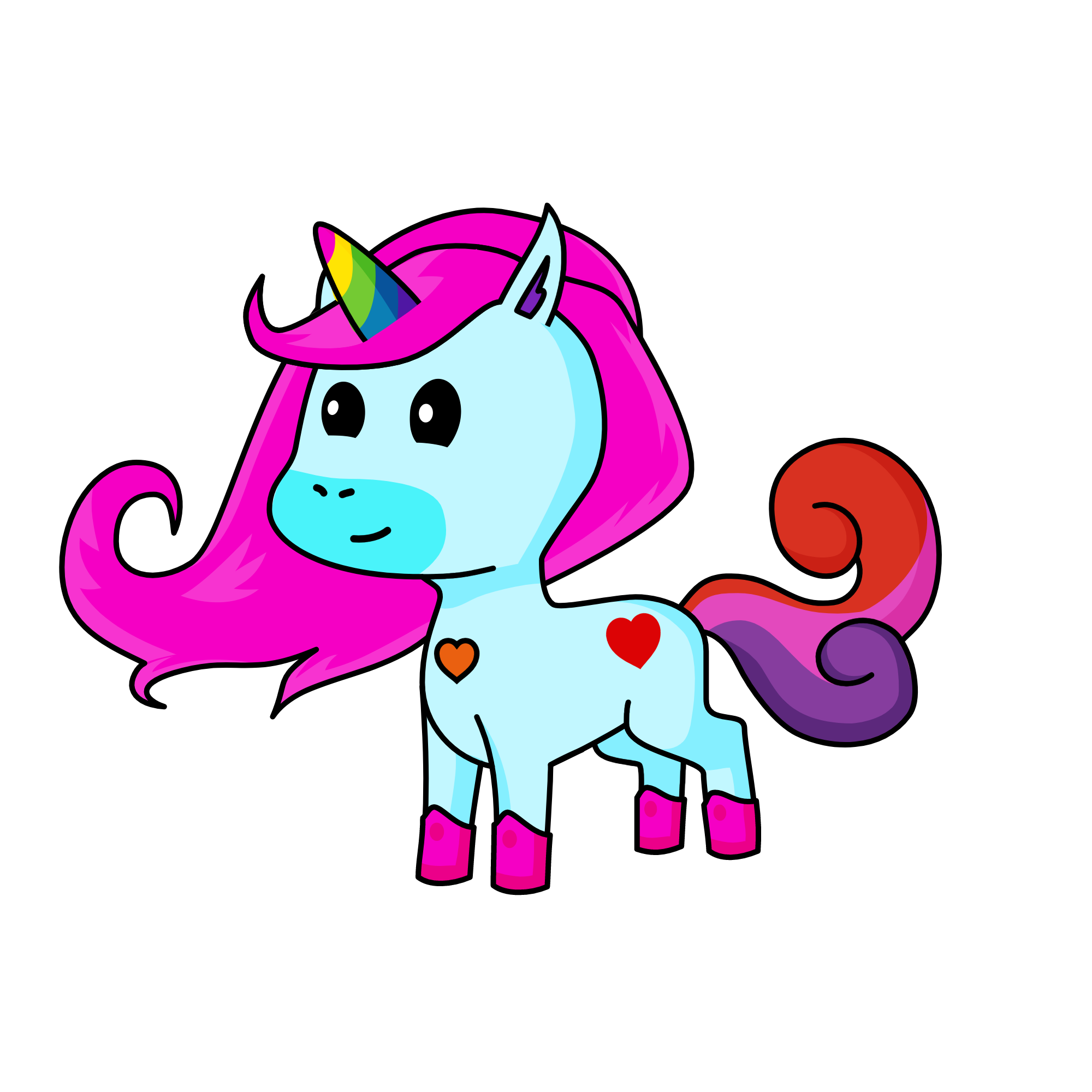 Rainbow 🌈 🏳️🌈 🌈 🏳️🌈 , the unicorn