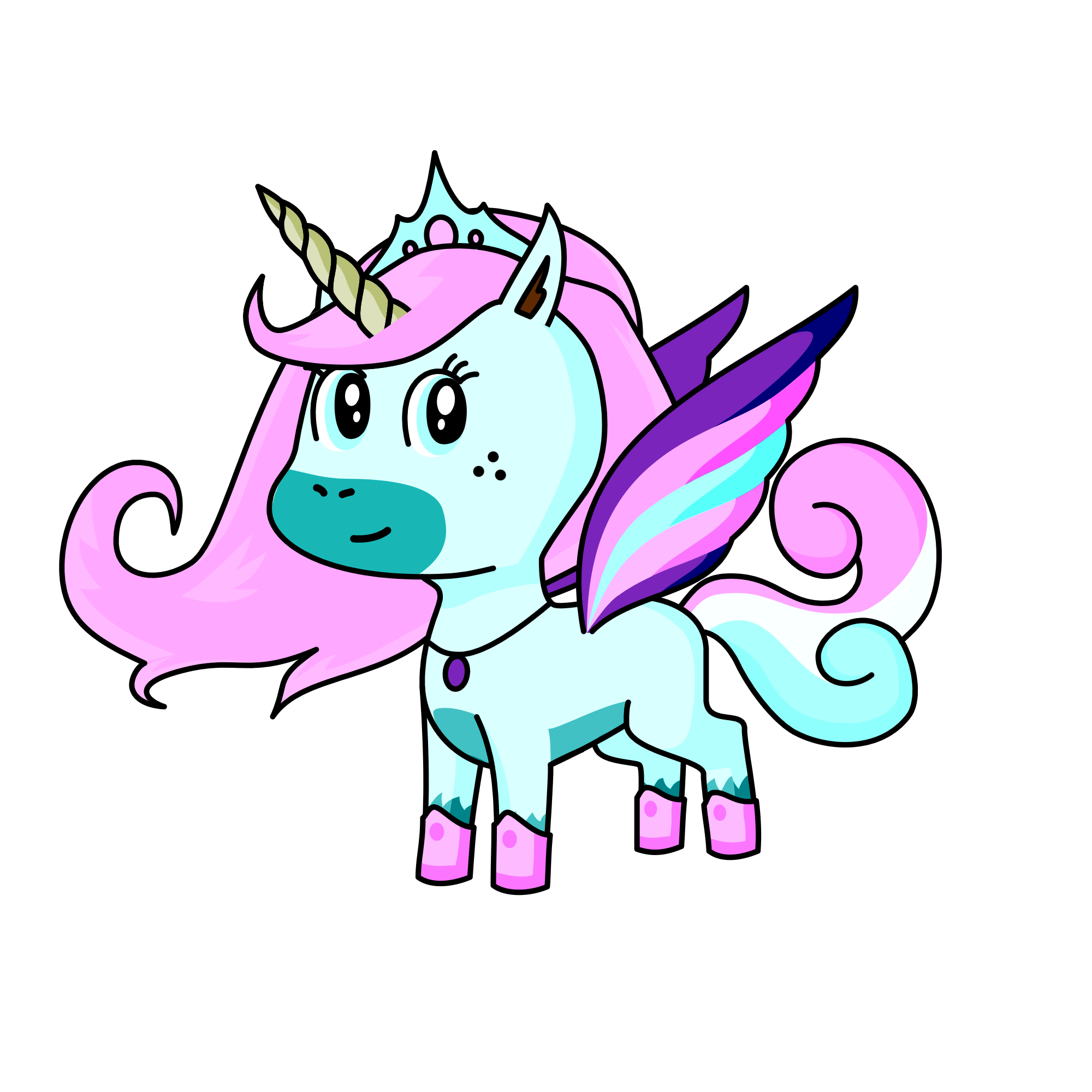 Princess snowflakes , the unicorn