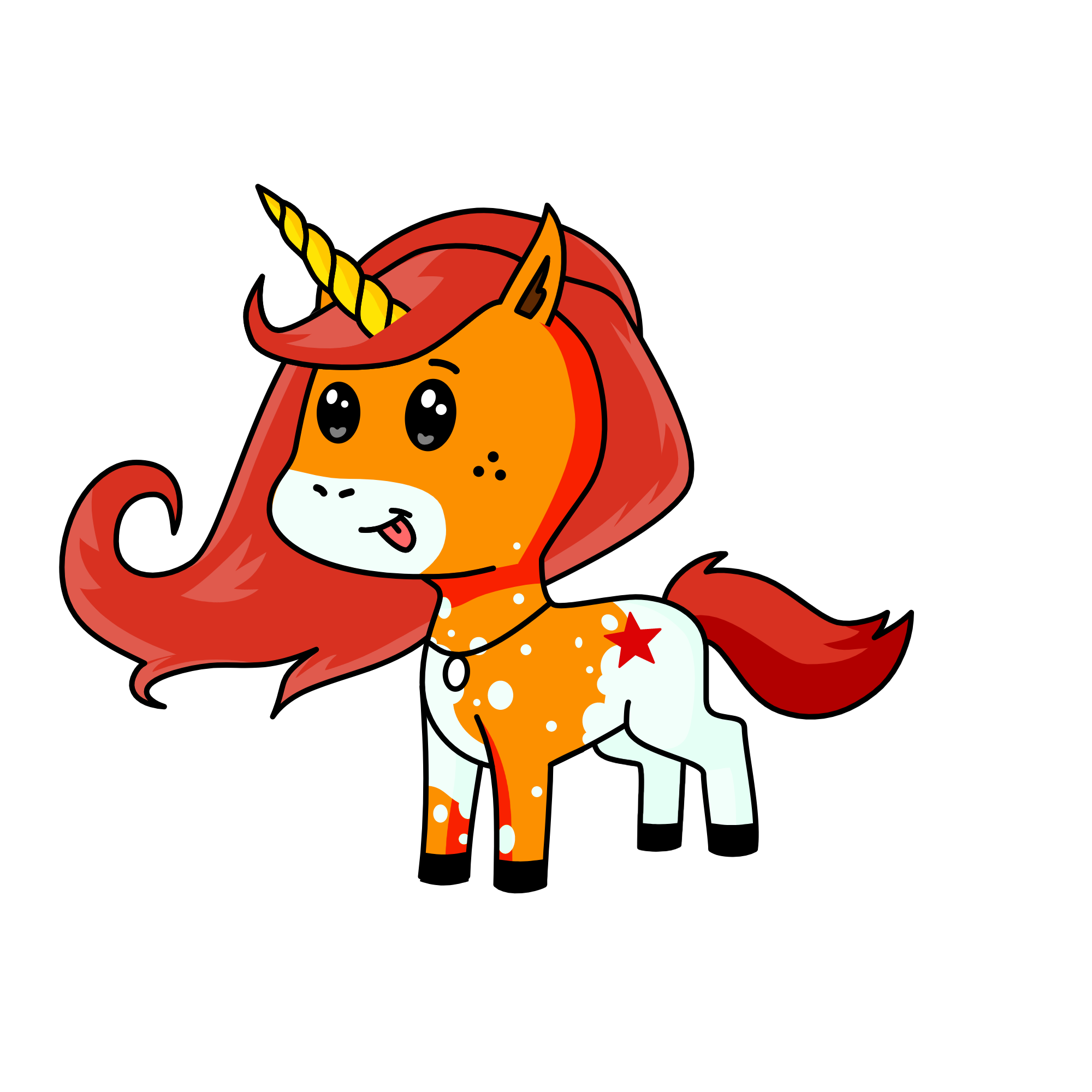 flame, the unicorn