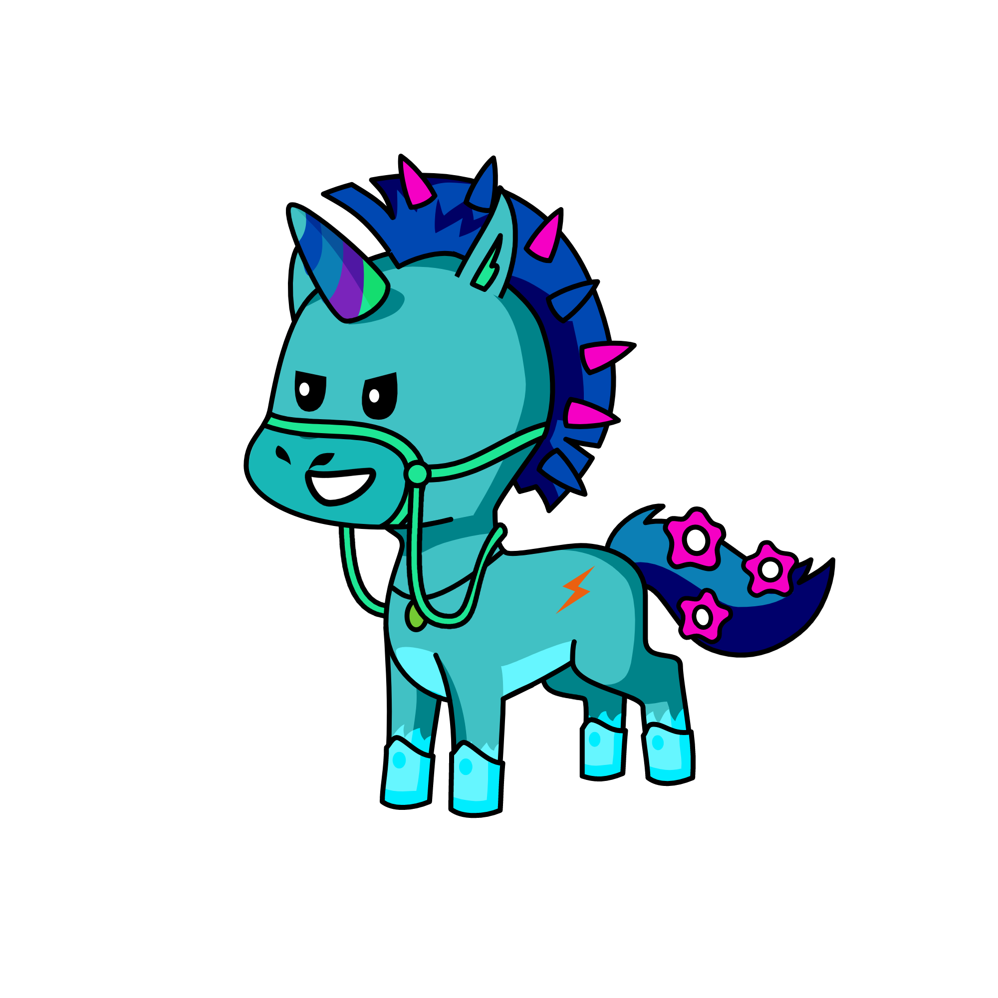 Bashful, the unicorn