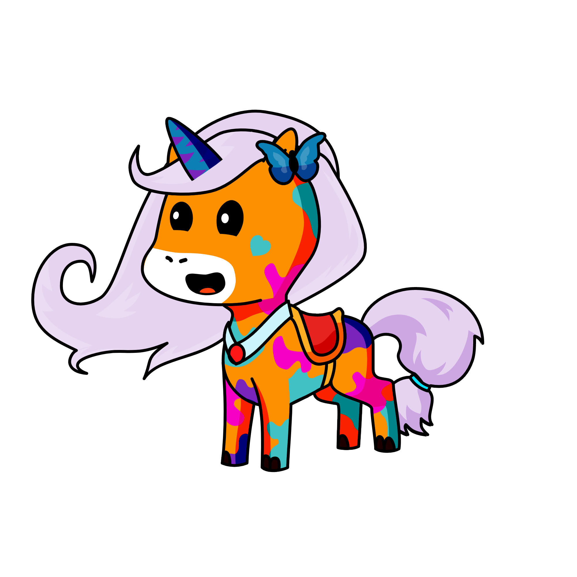 hello kitty, the unicorn