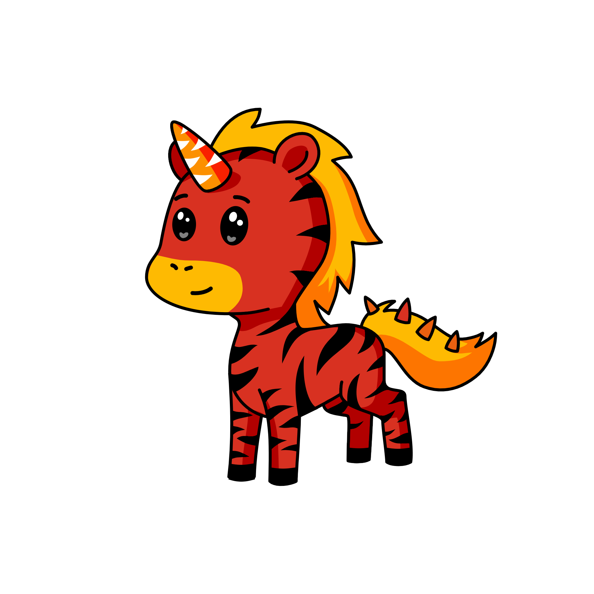 Fire king , the unicorn
