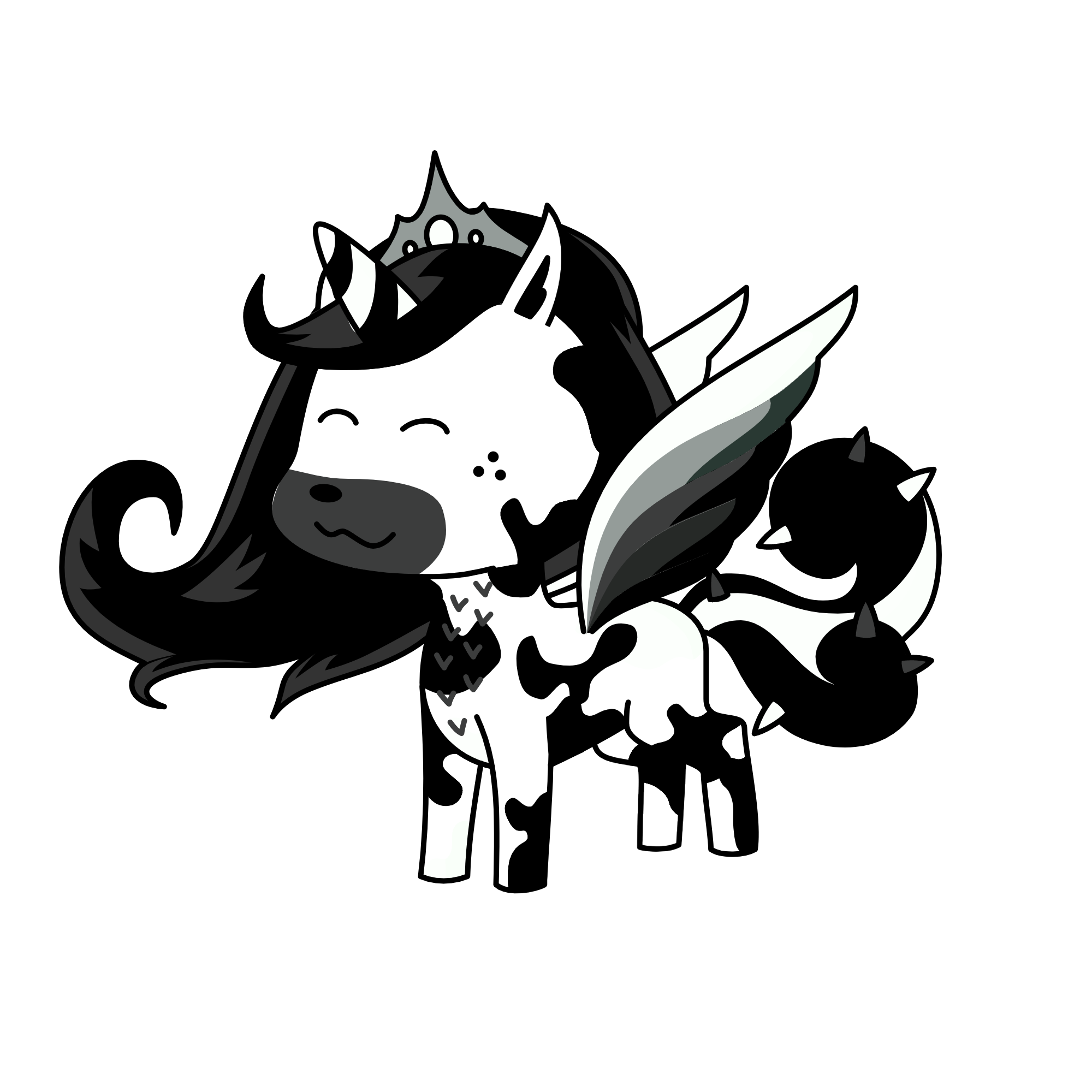 ☯🖤yin🖤☯, the unicorn
