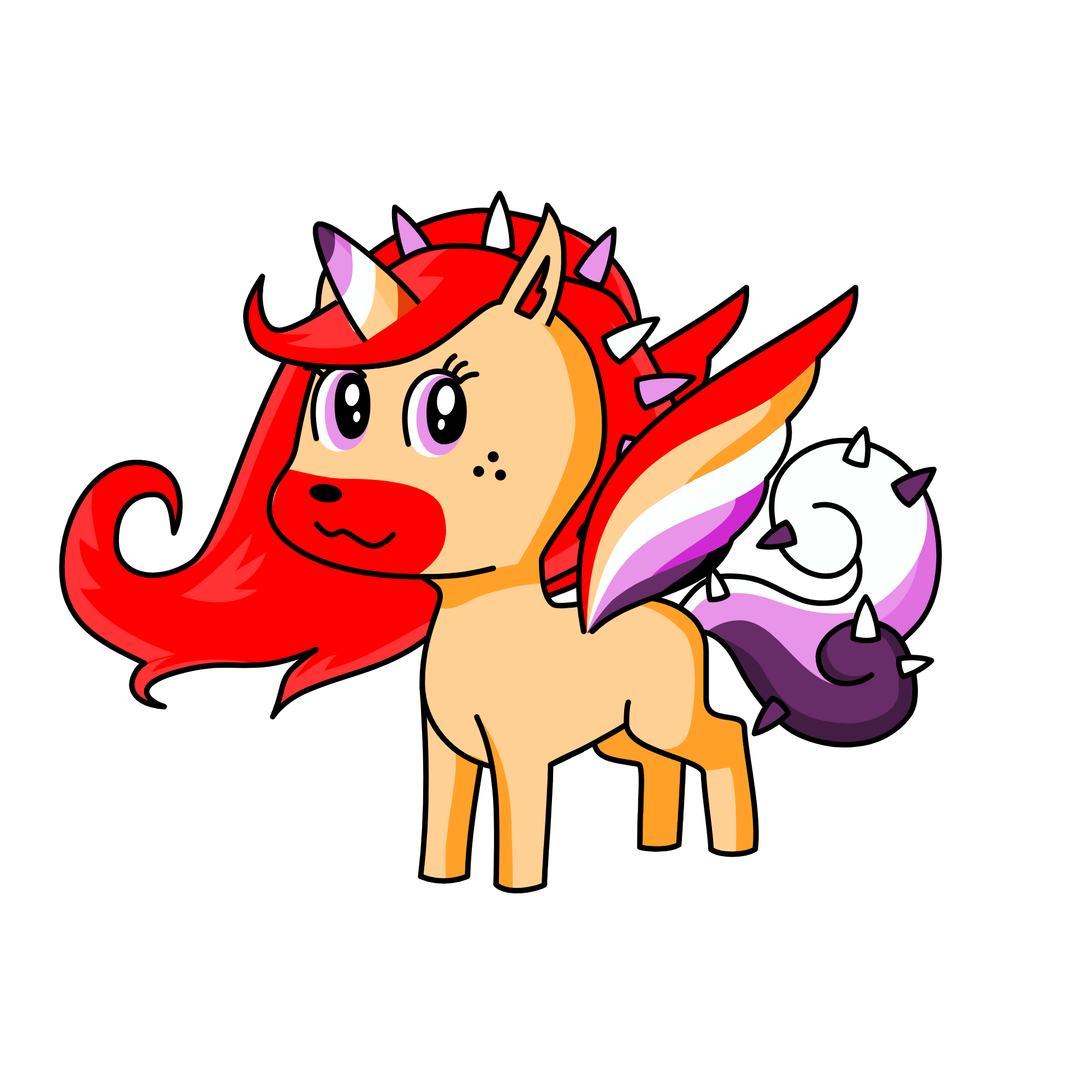 🏳‍🌈rainbow/lesbain🏳‍🌈, the unicorn