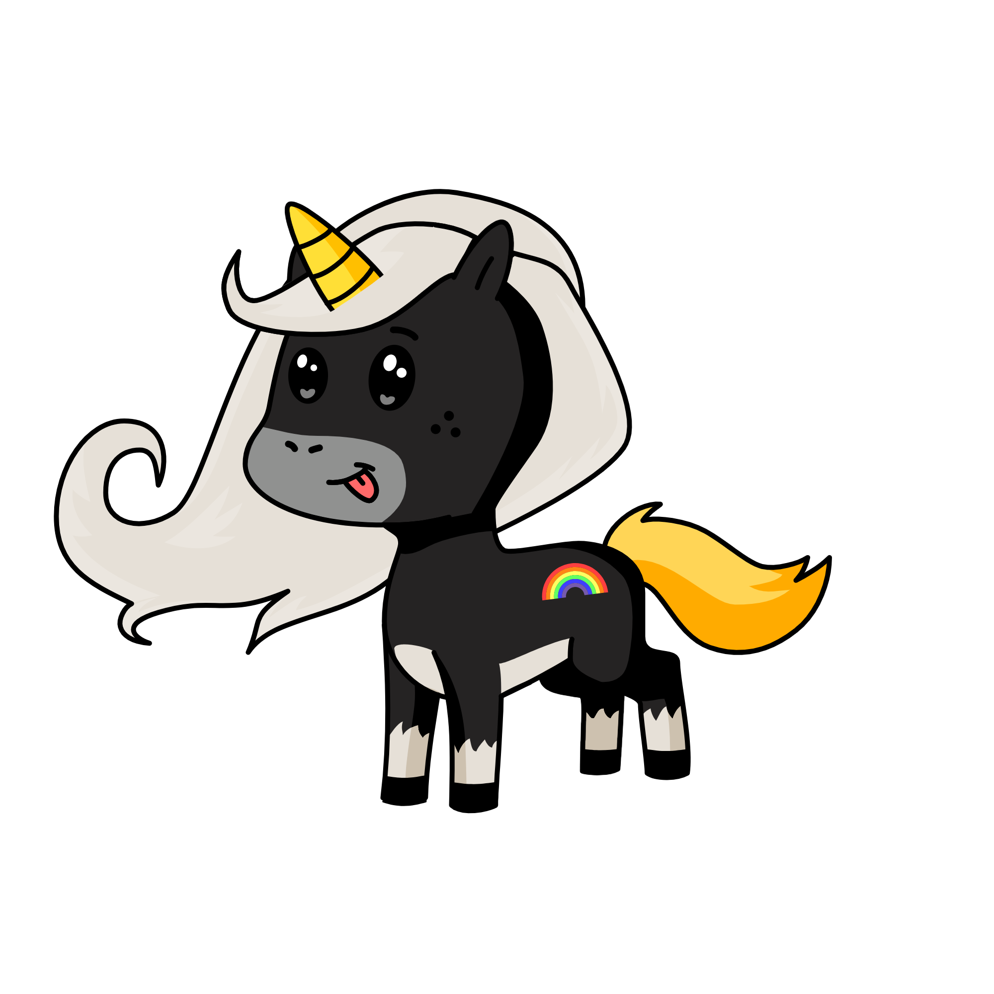 Dark, the unicorn