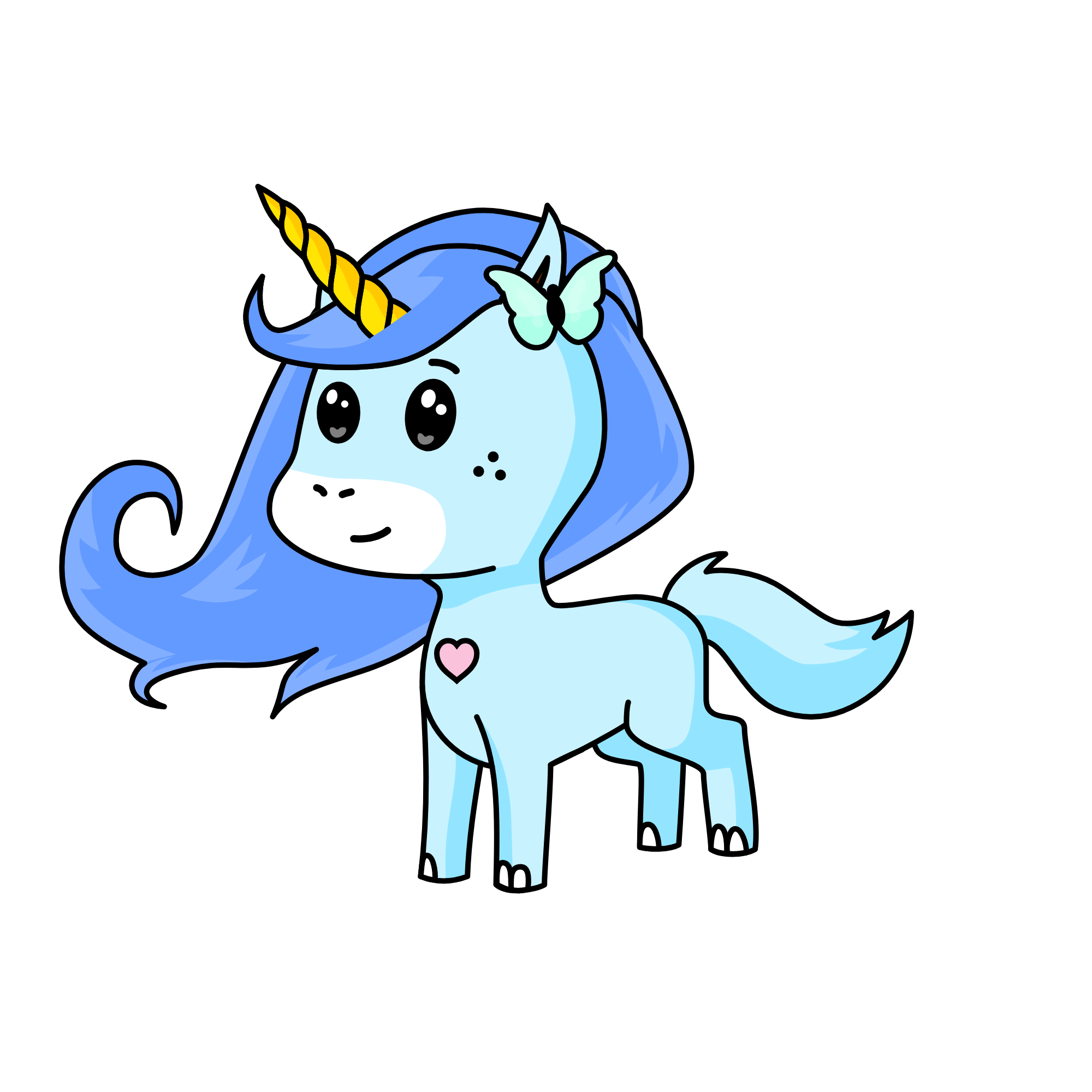 Princess Leia, the unicorn