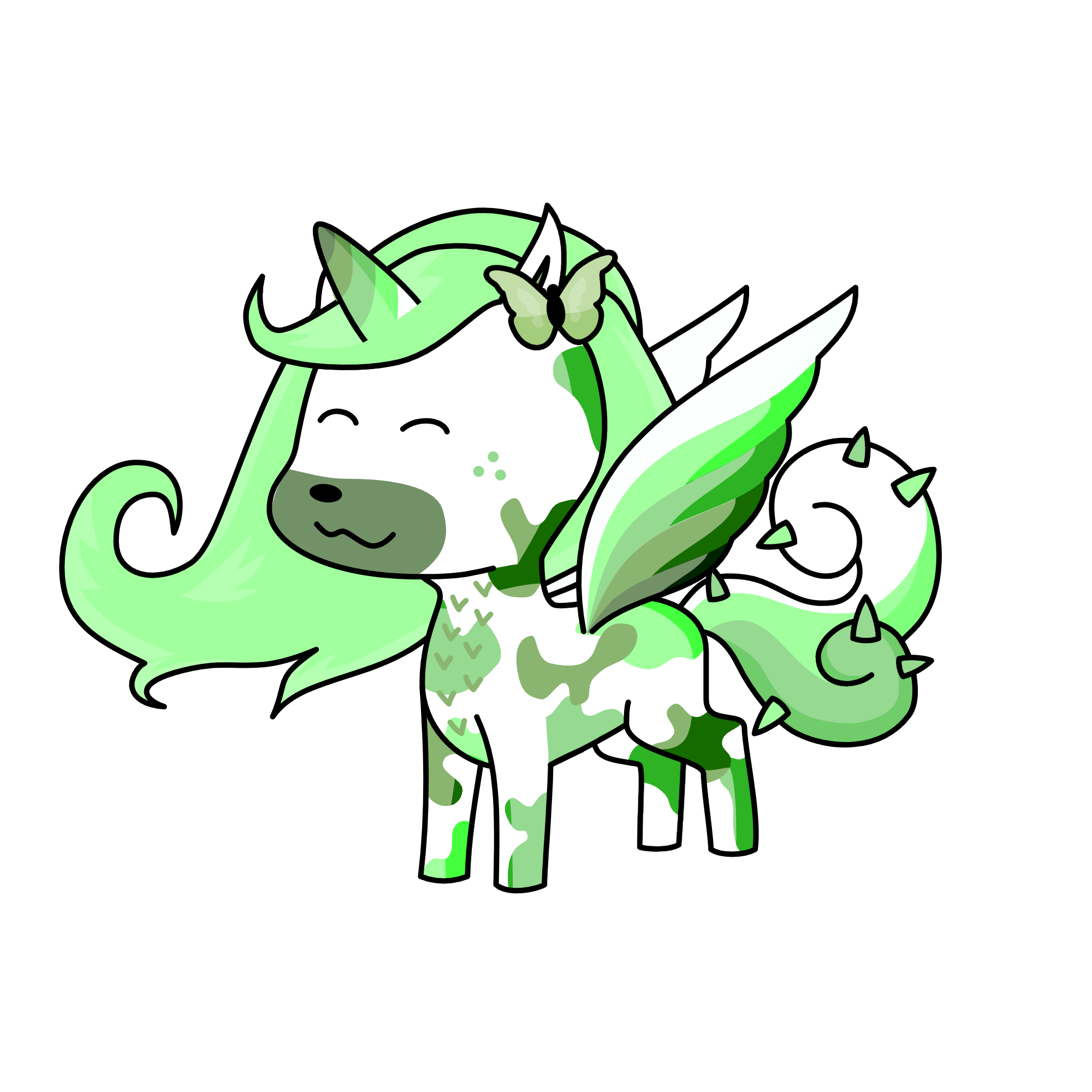 ๐๐green apple๐๐, the unicorn