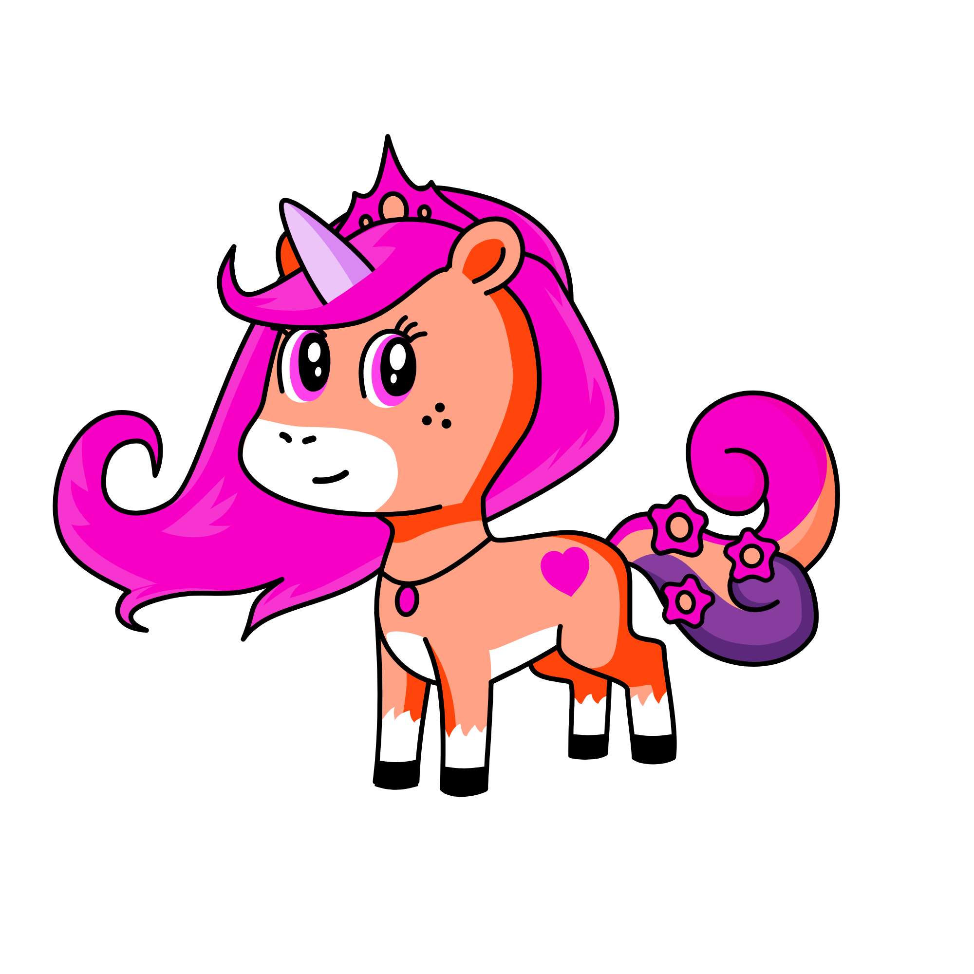 Queen Leylani, the unicorn