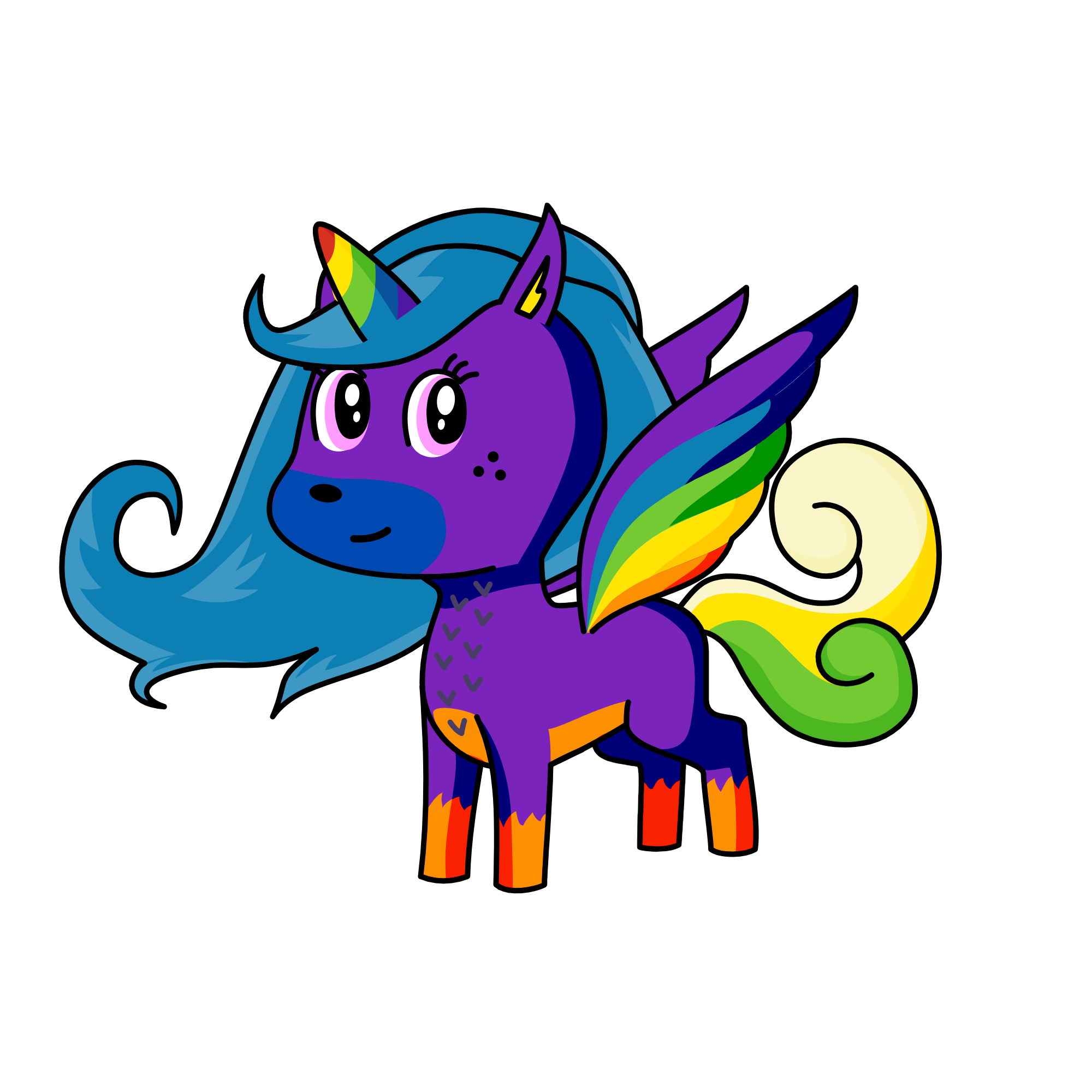 rainbow, the unicorn