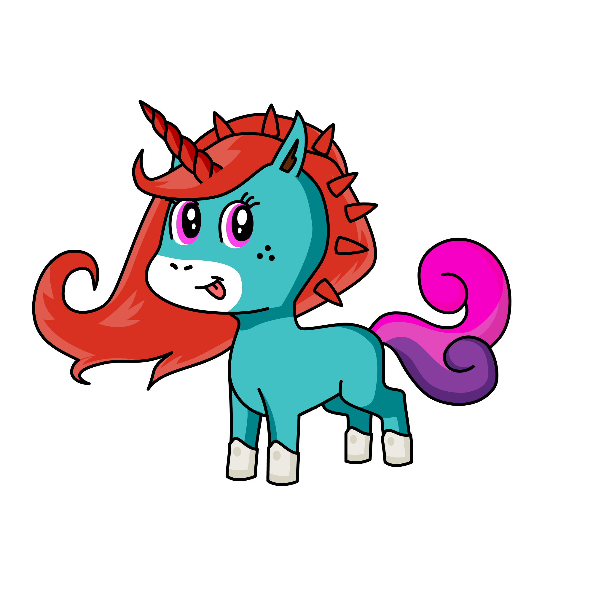 Redstone , the unicorn