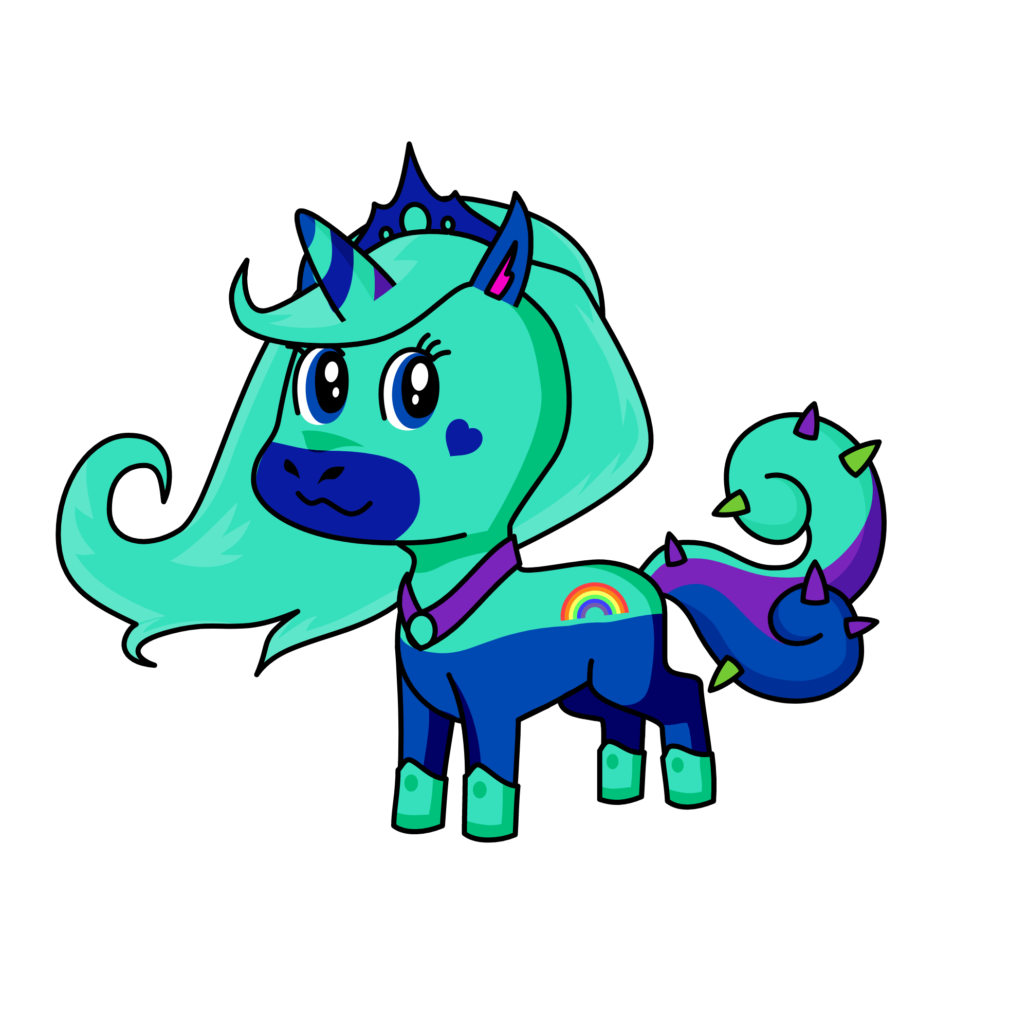 Princess Snow, the unicorn