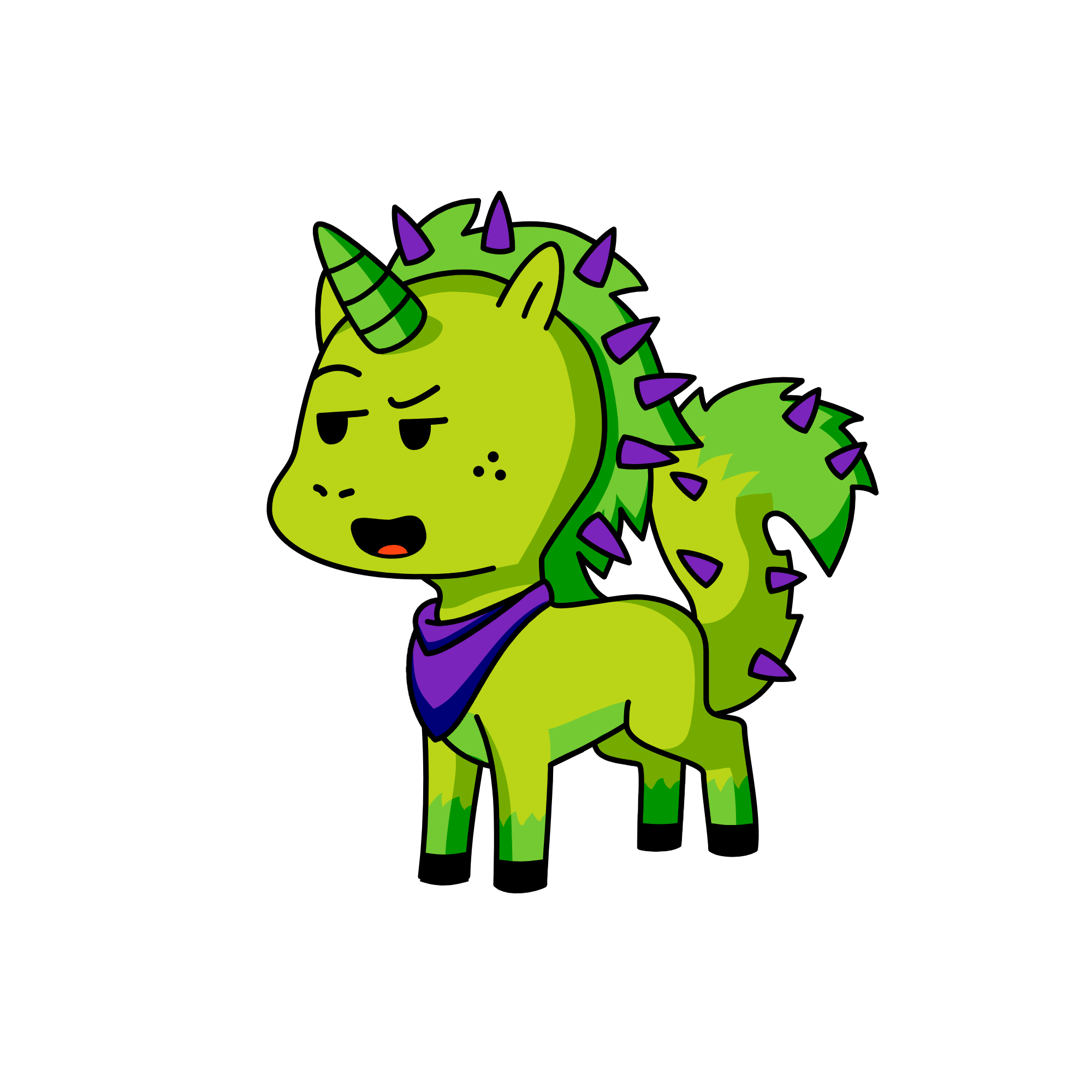 plurple, the unicorn