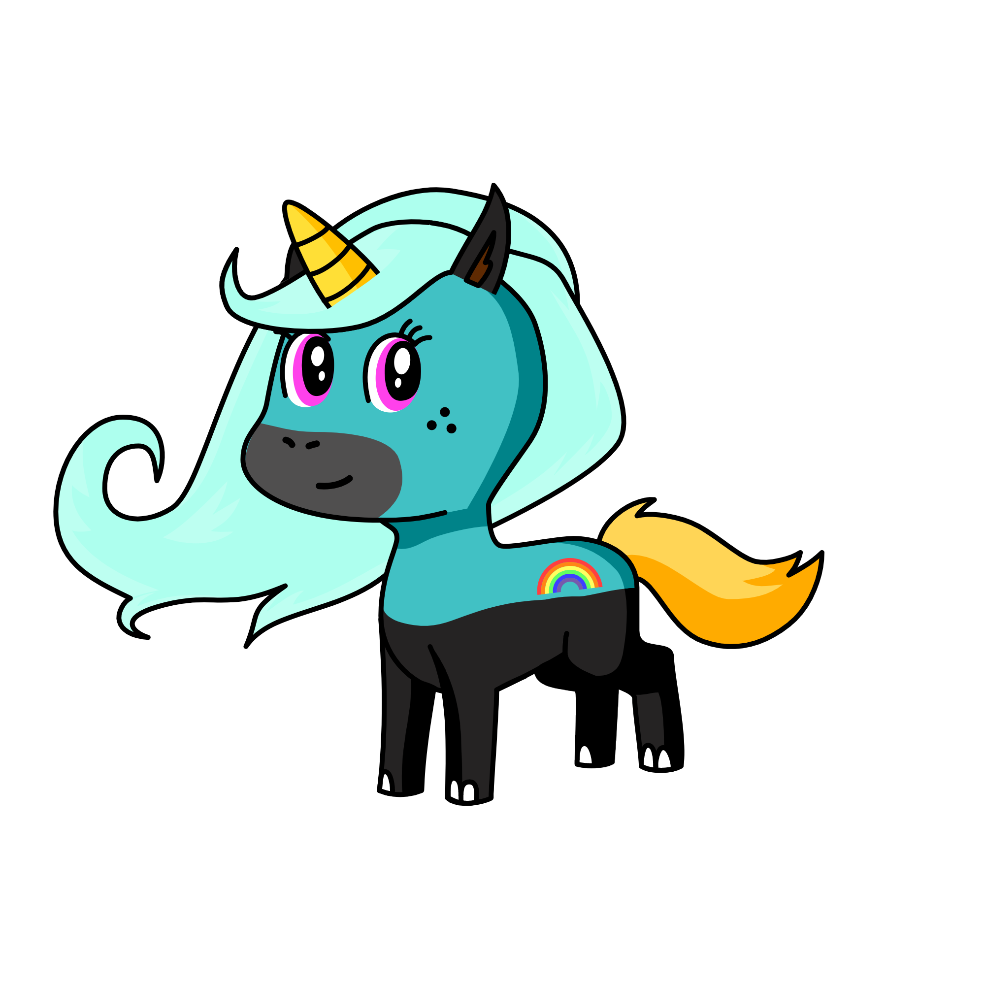 snow, the unicorn