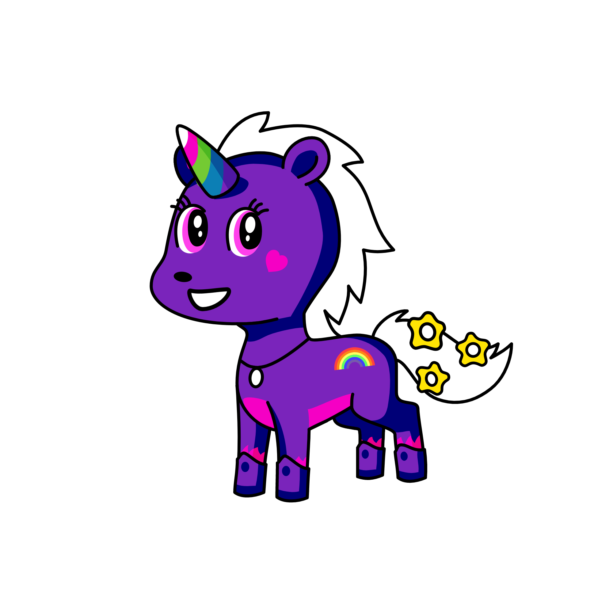 cute, the unicorn