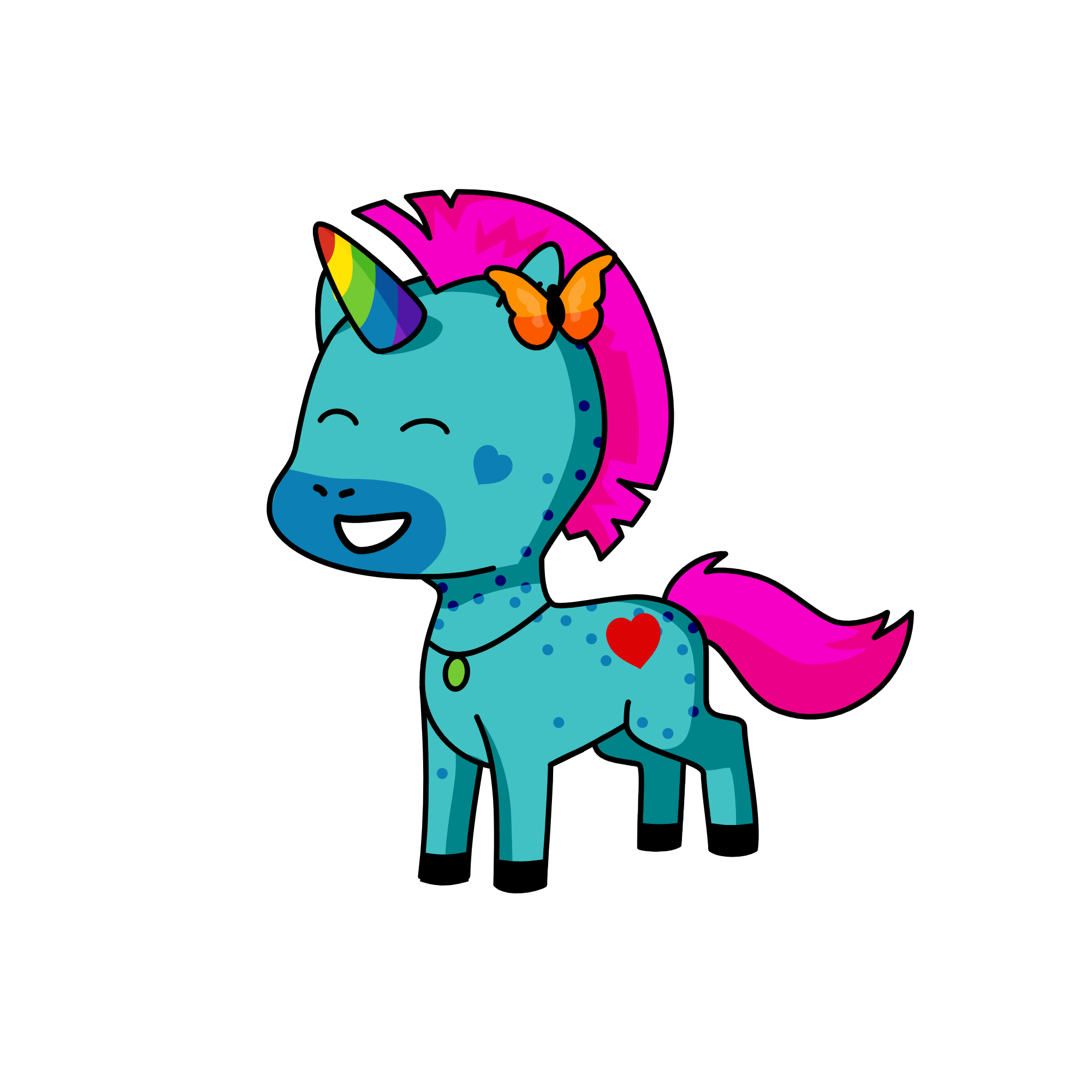 proud unicorn, the unicorn
